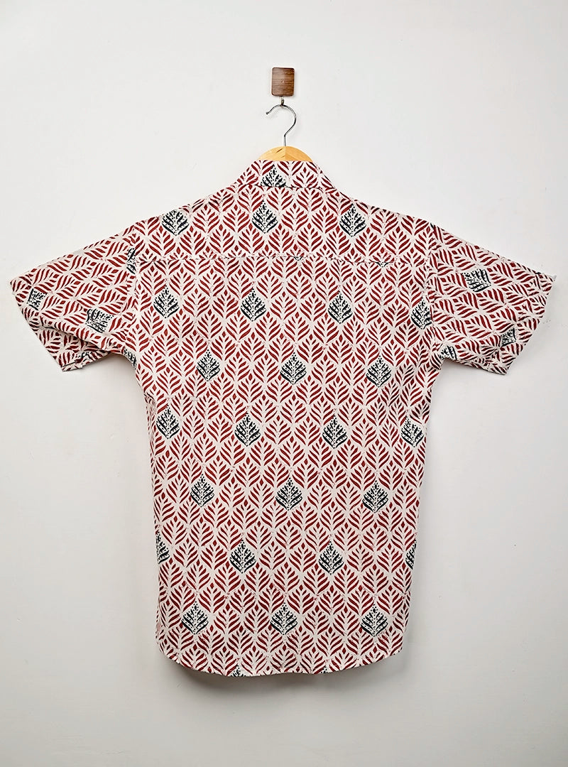Rust Grove Printed Half Sleeves Shirt
