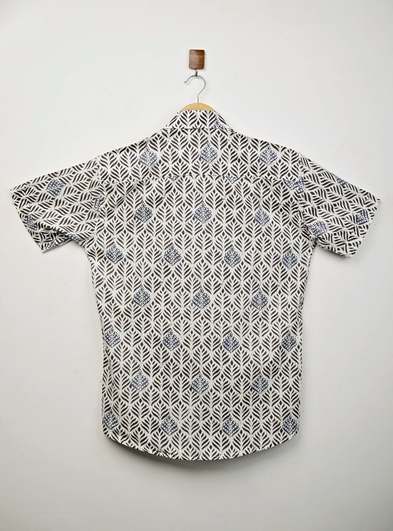 Autumn Fern Printed Half Sleeves Shirt