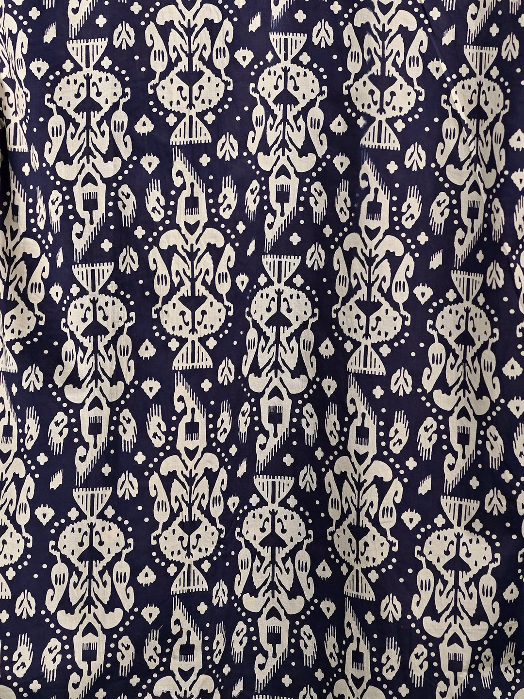 navy blue cream block full sleeves shirt