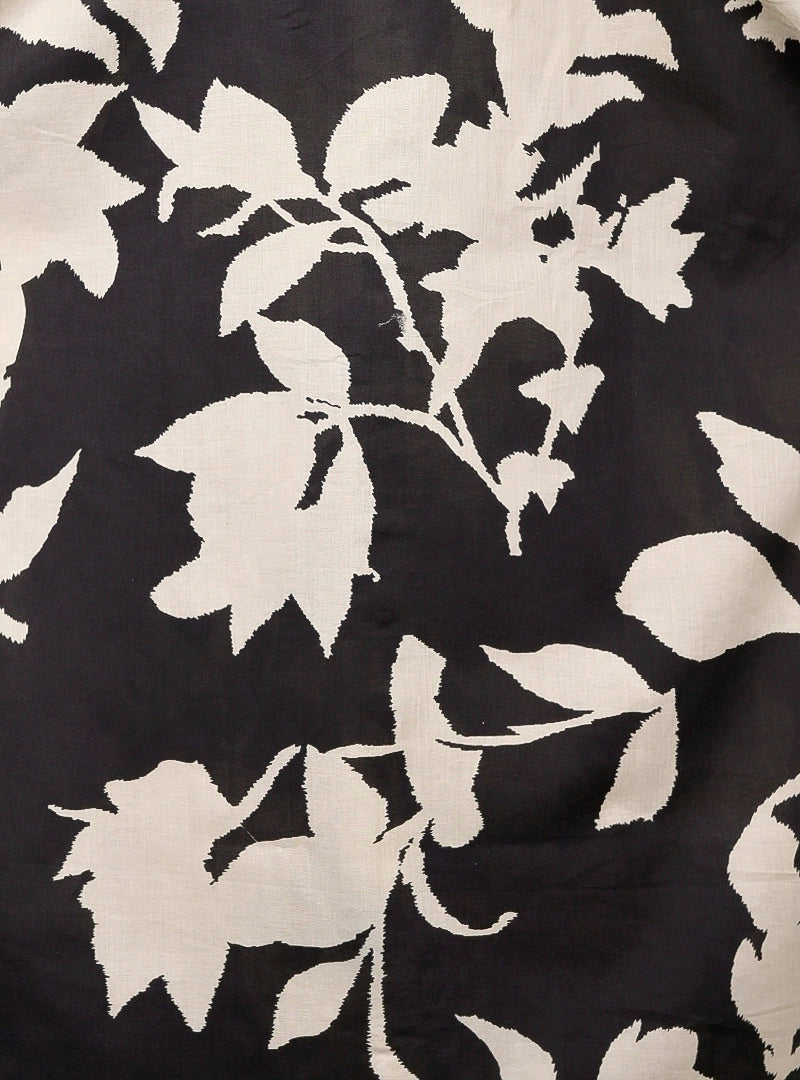 Black Petal Half Sleeves Shirt
