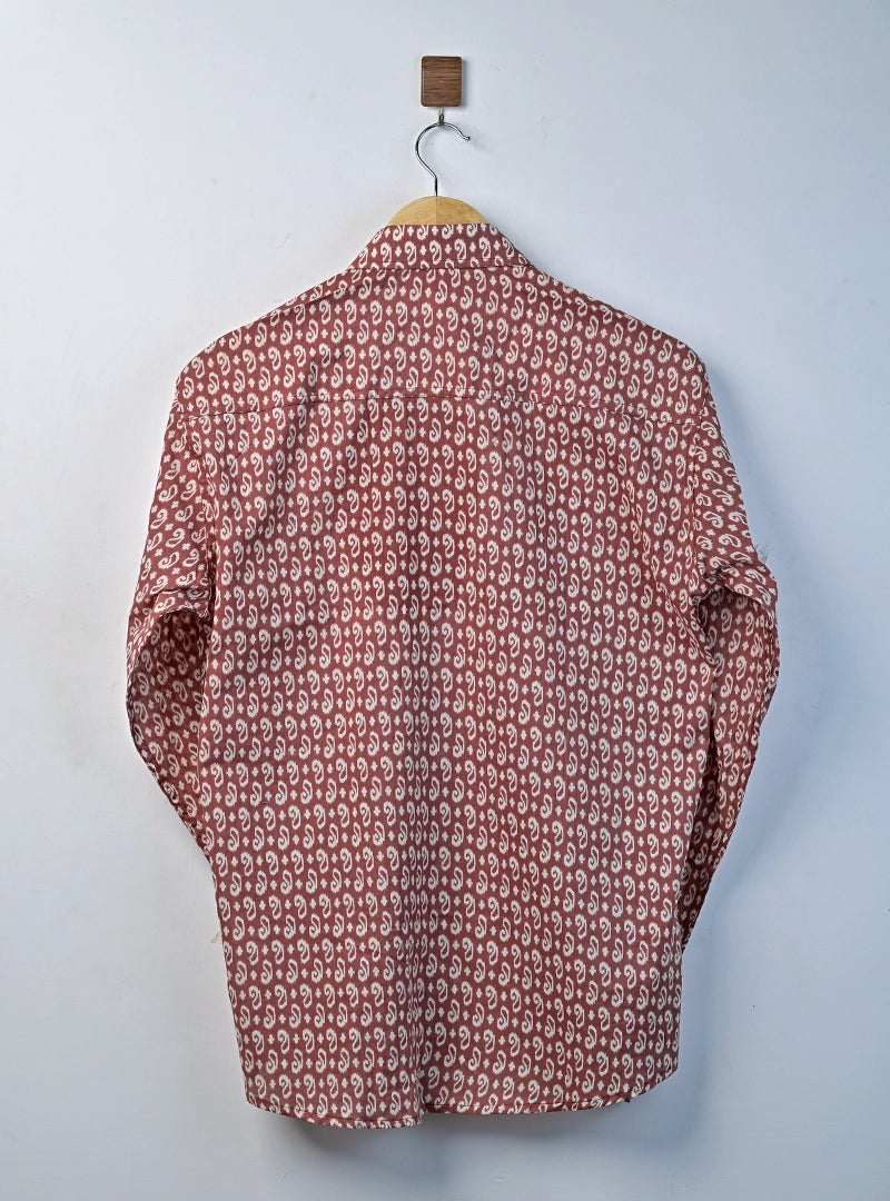 Rust Bloom Full Sleeves Shirt