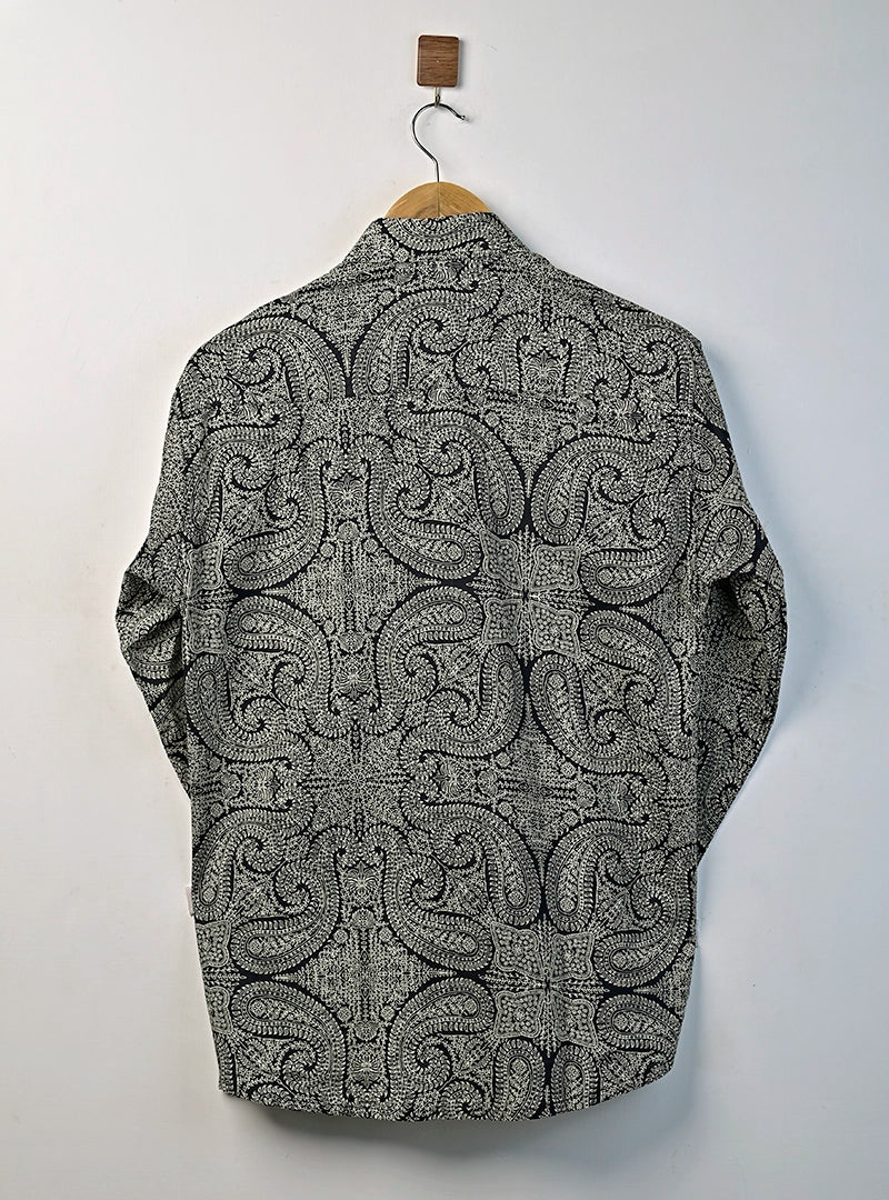 Midnight Paisley Printed Full Sleeves Shirt