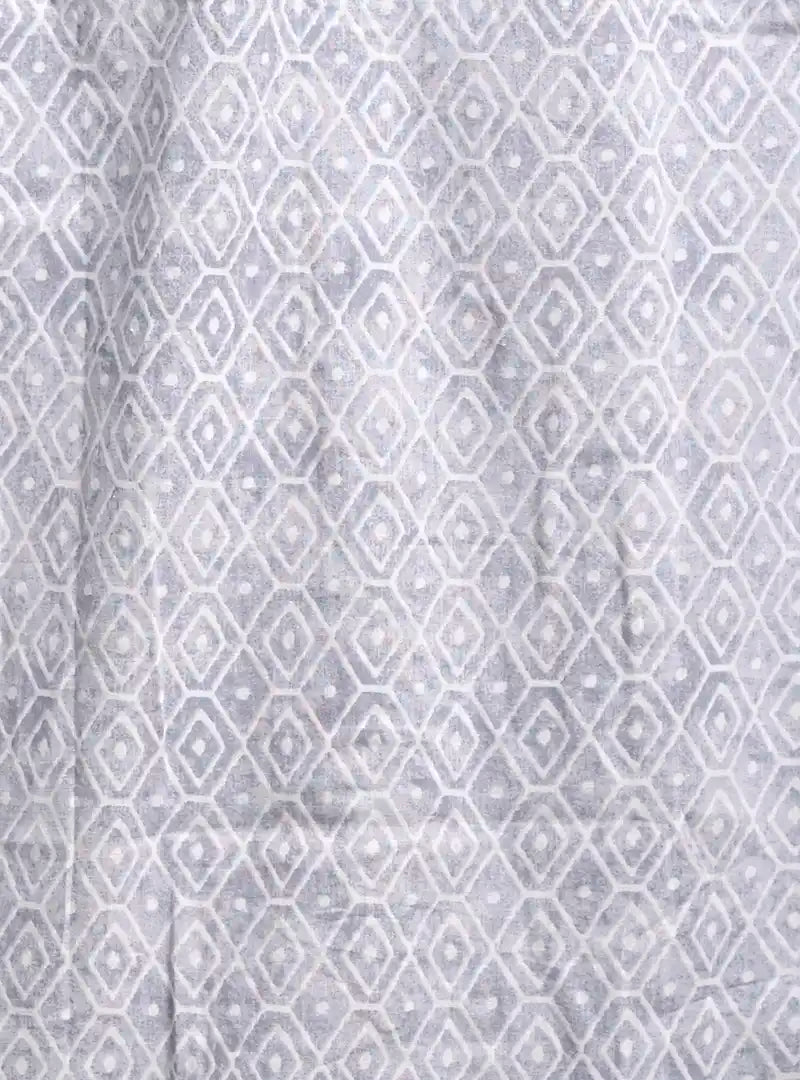 grey block half sleeves shirt