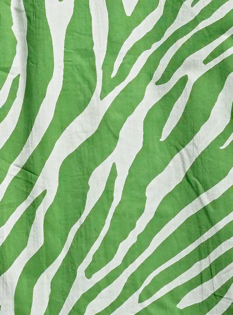 green stripes half sleeves shirt