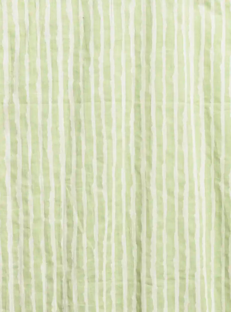green lining half sleeves shirt