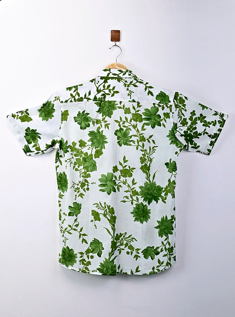 verdant spring half sleeves shirt