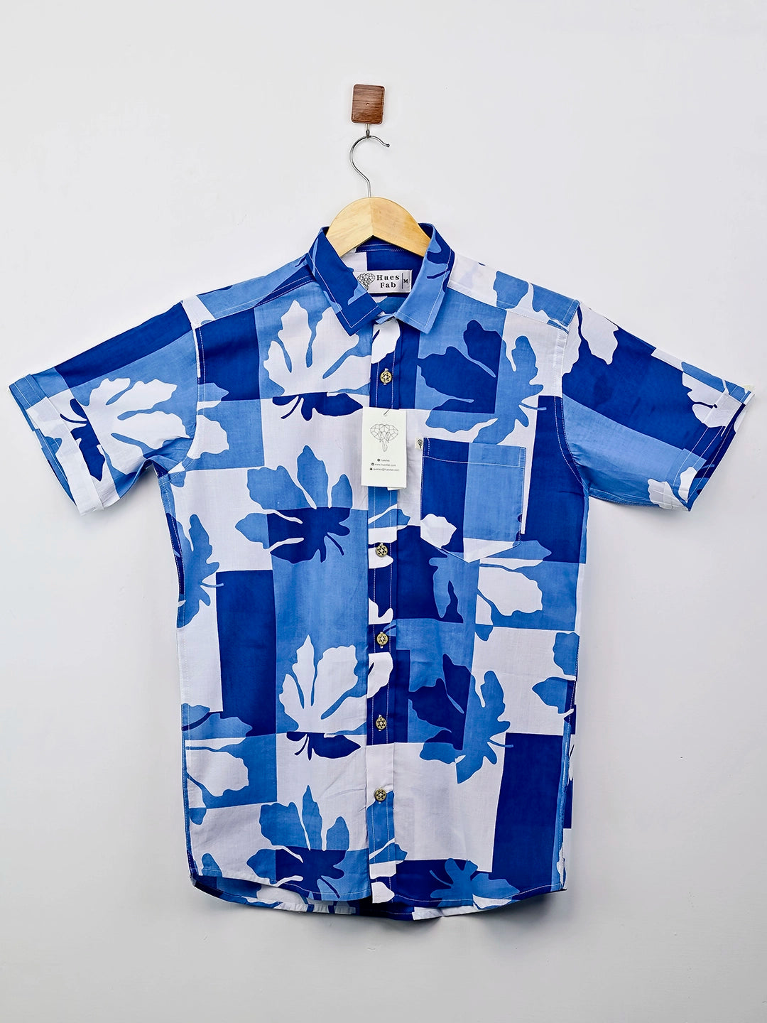 Azure Canopy Half-Sleeves Shirt
