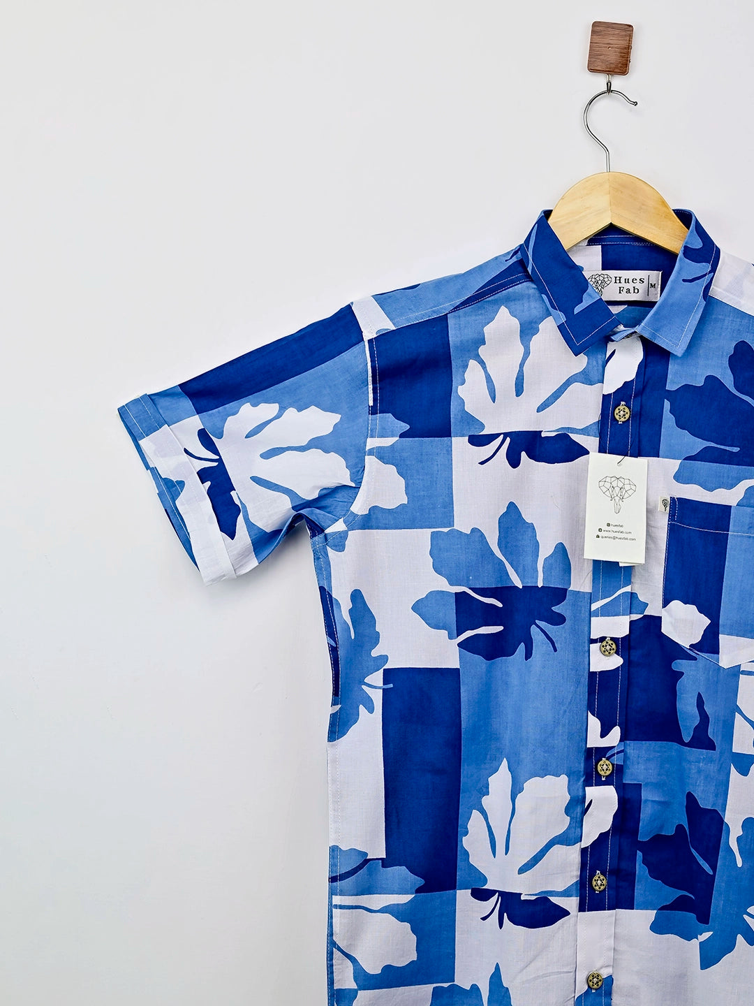 Azure Canopy Half-Sleeves Shirt
