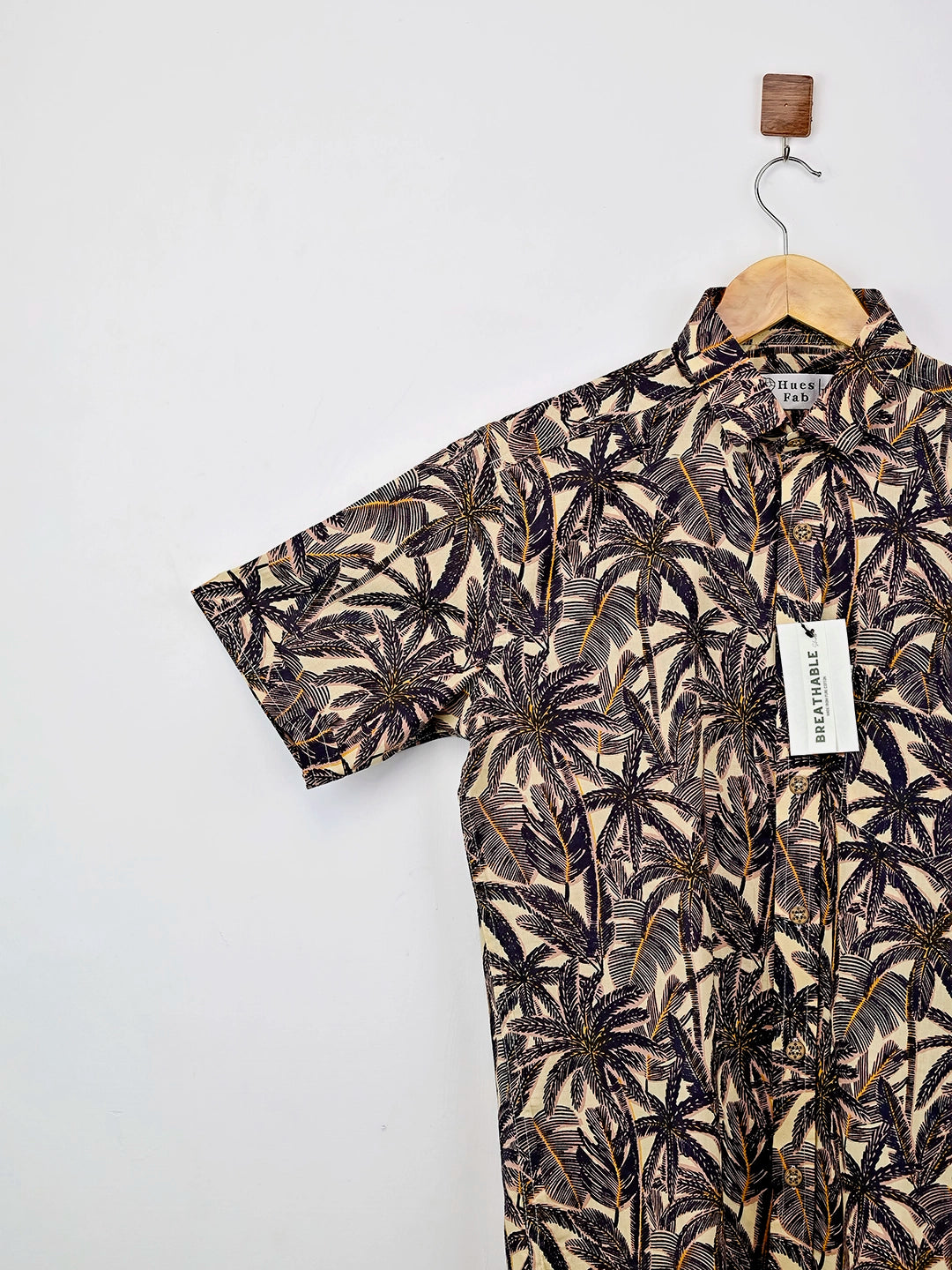 Palm Tree Printed Half Sleeves Shirt
