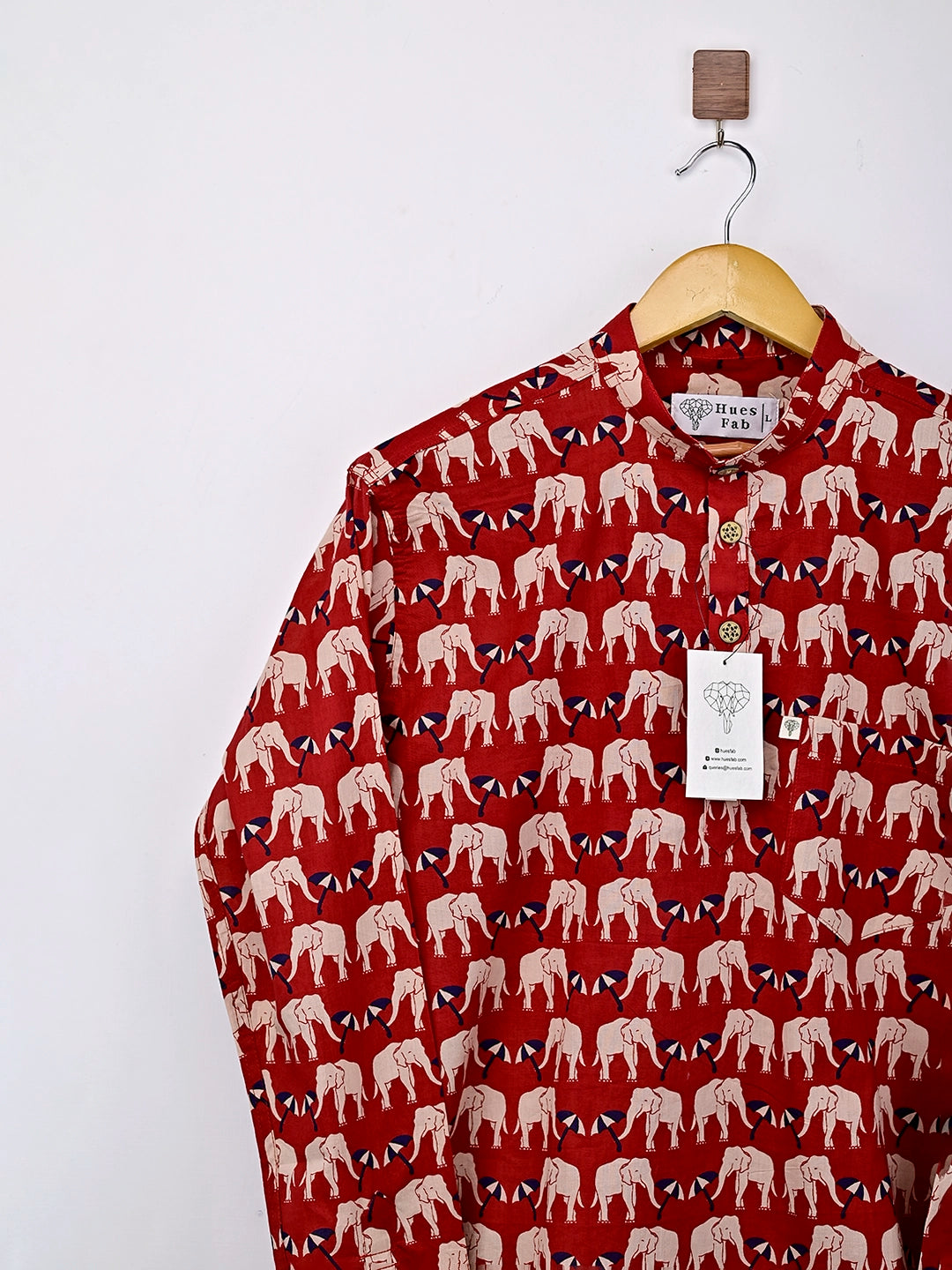 red umbrella elephant short kurta