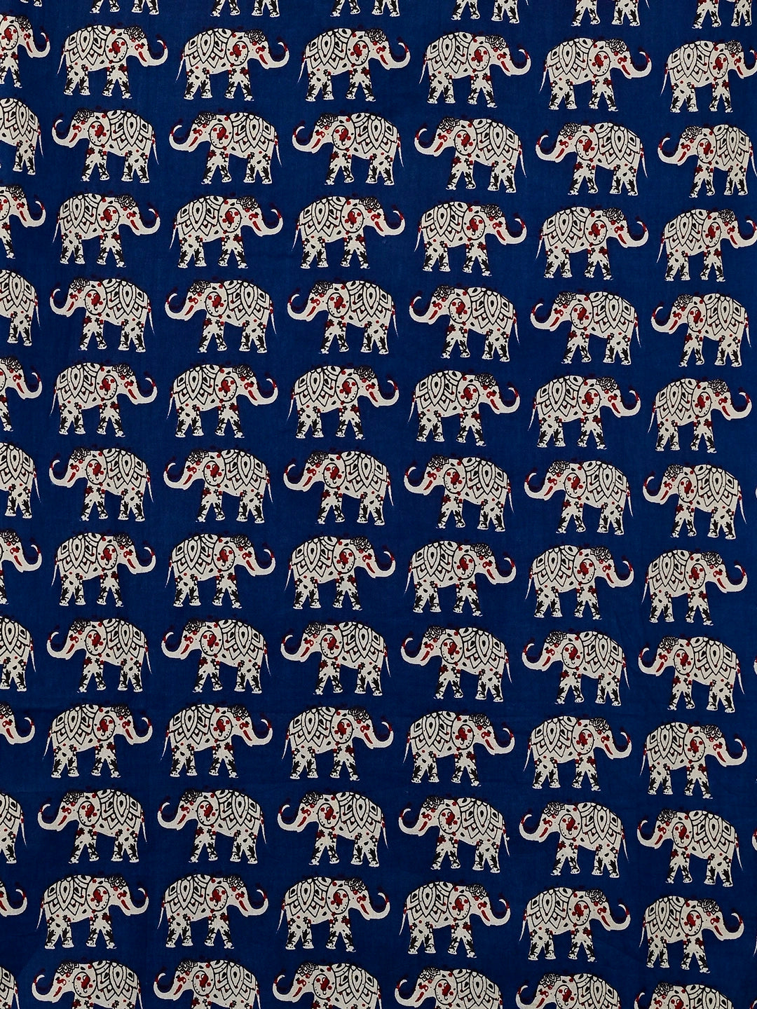 navy blue elephant short kurta