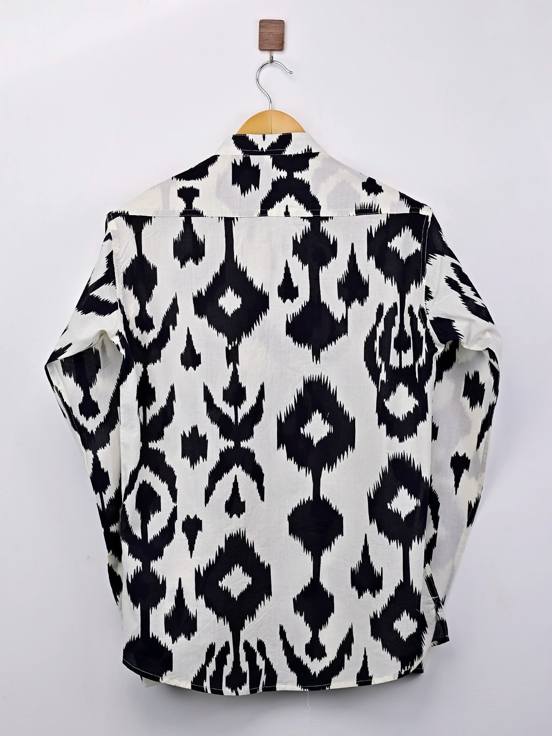 white black ikat short kurta