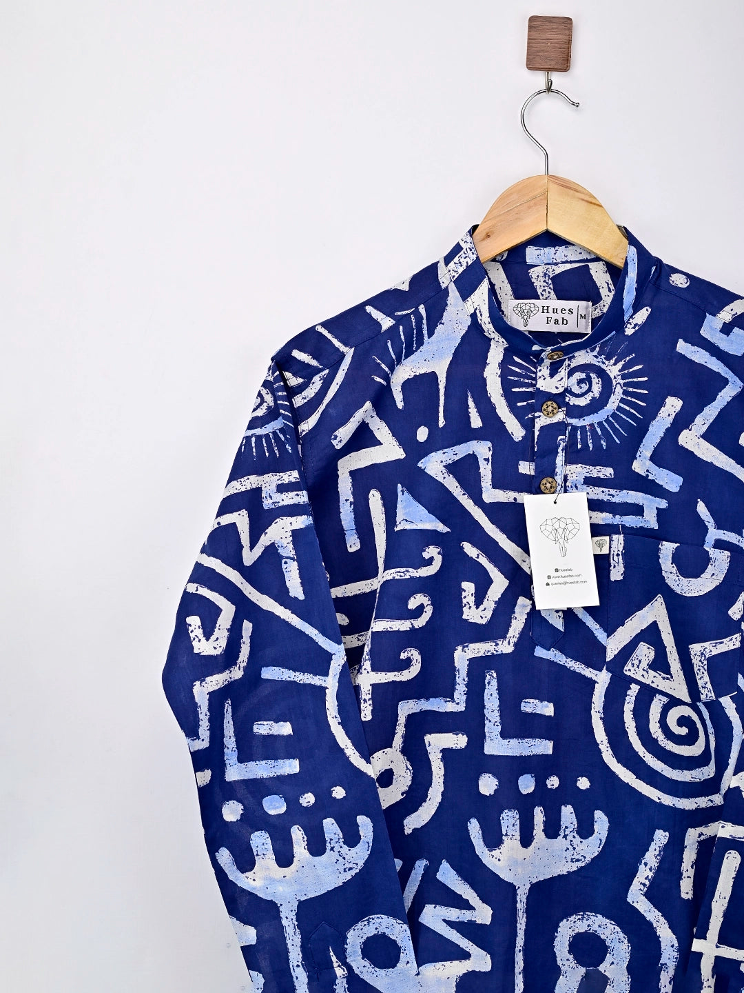 Blue Celestial Printed Short Kurta