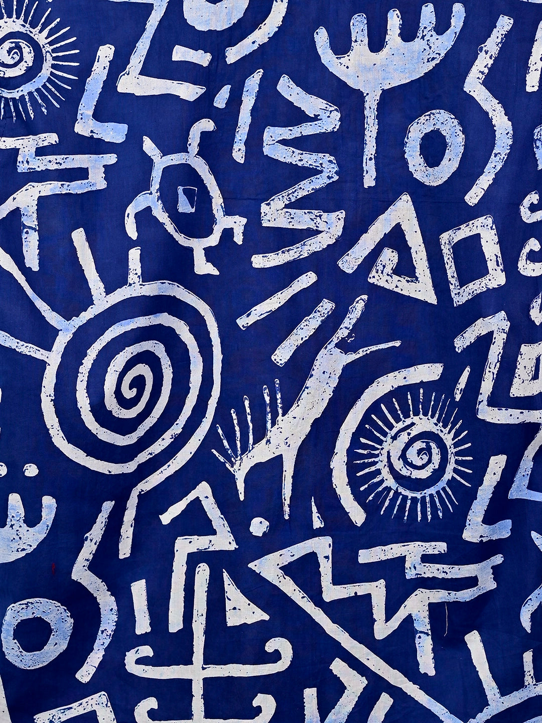 Blue Celestial Printed Short Kurta