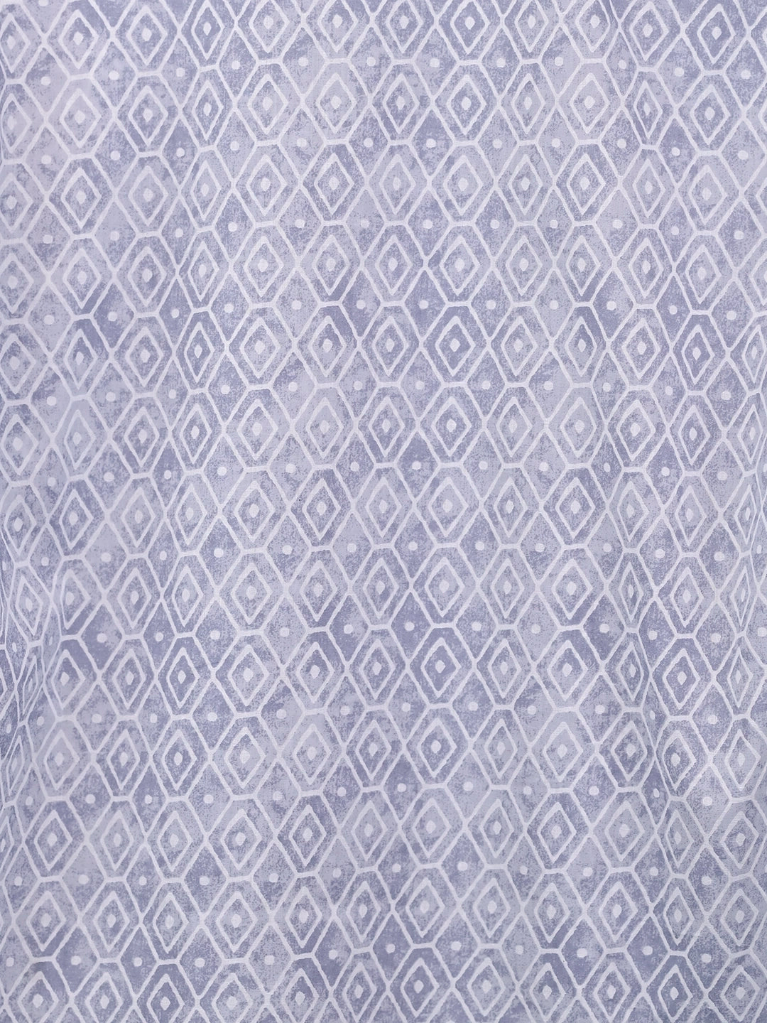 grey blocks printed short kurta