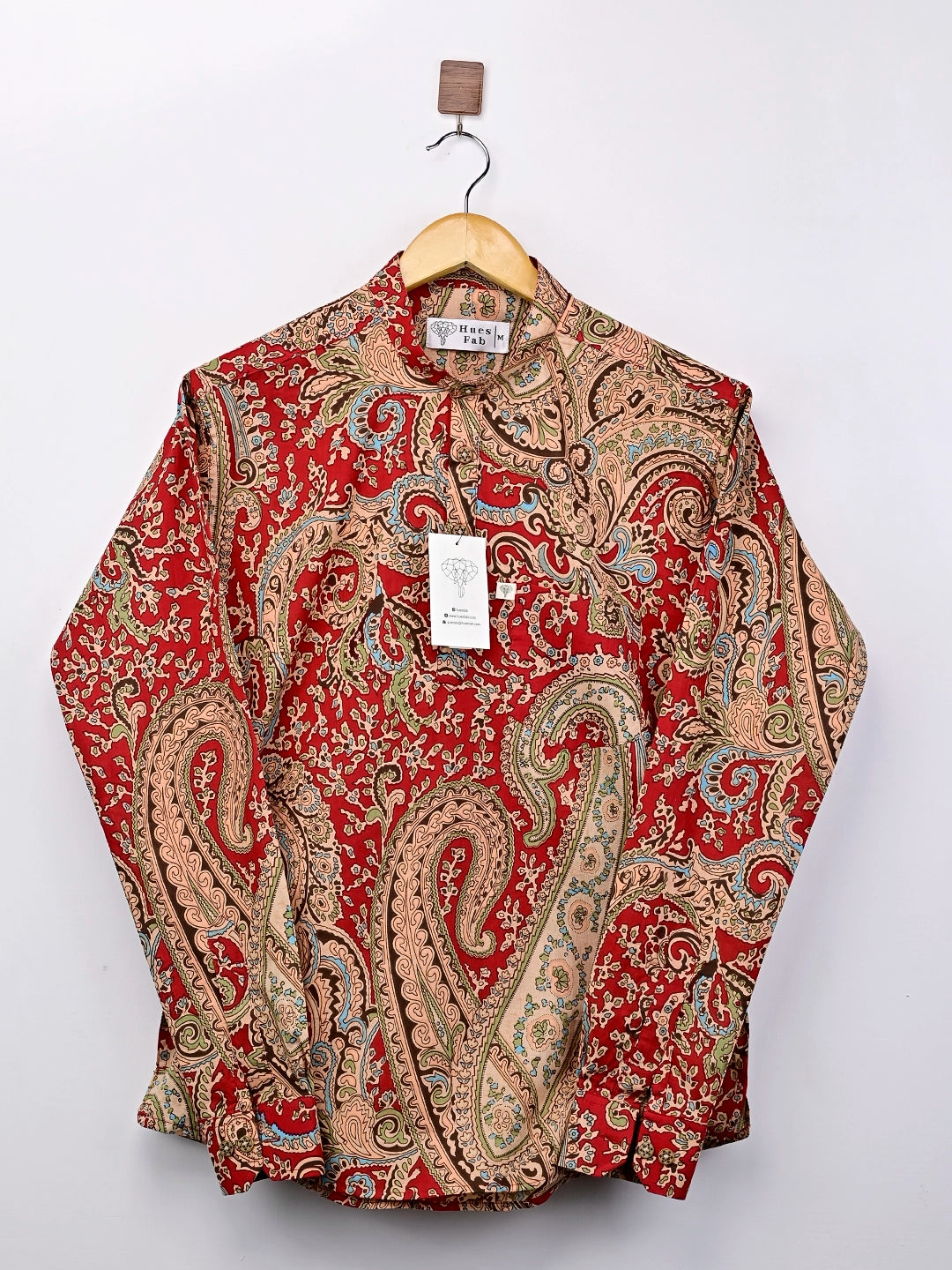 red mafia style short kurta