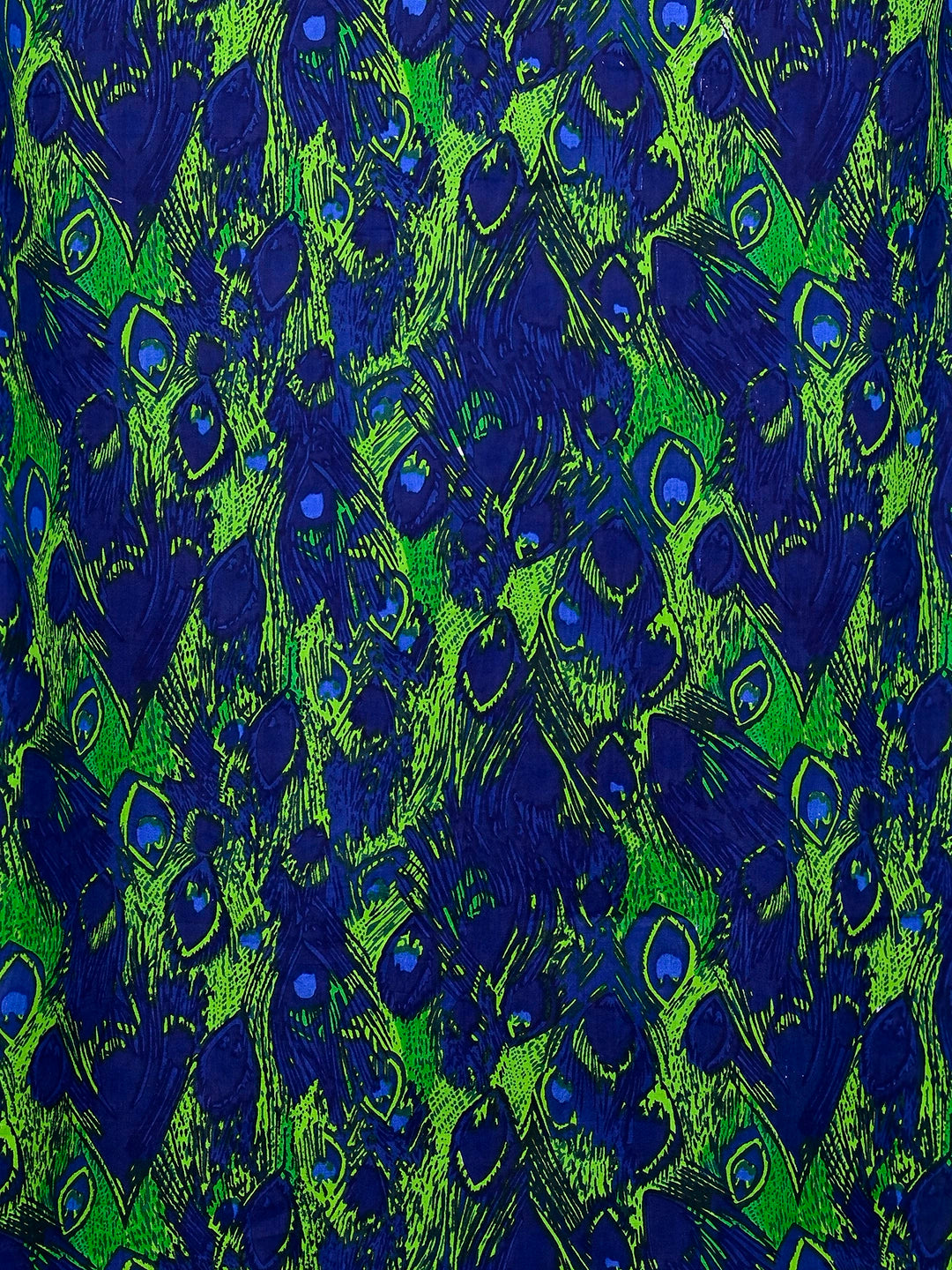 blue - green peacock short kurta