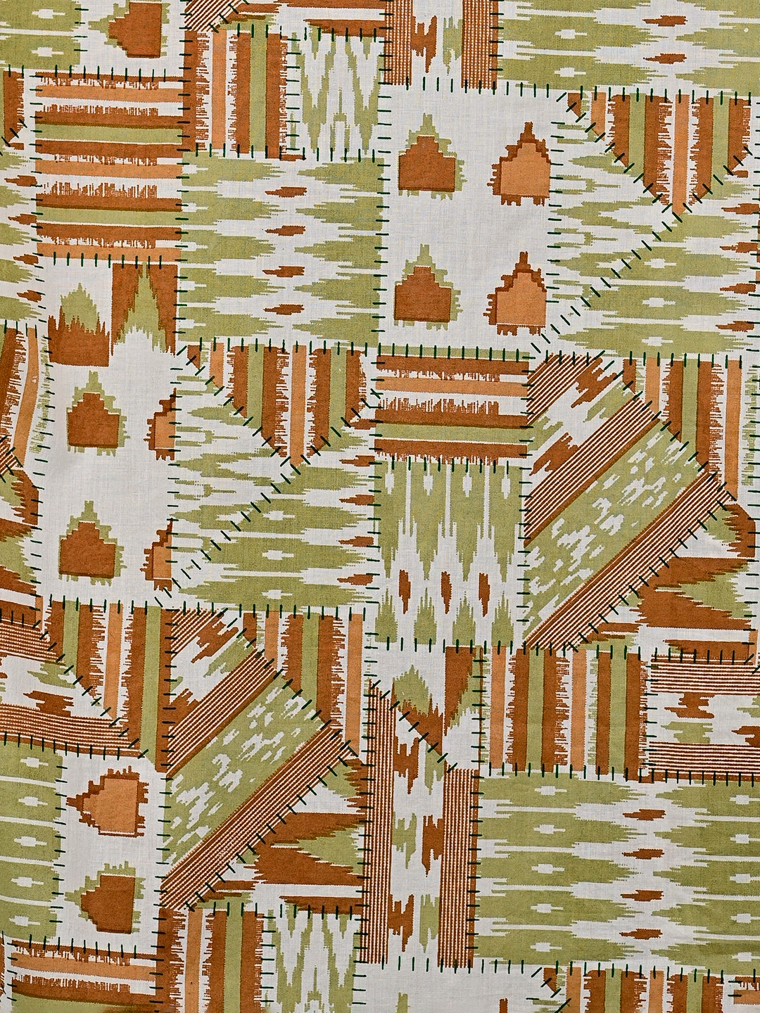 brown patch short kurta