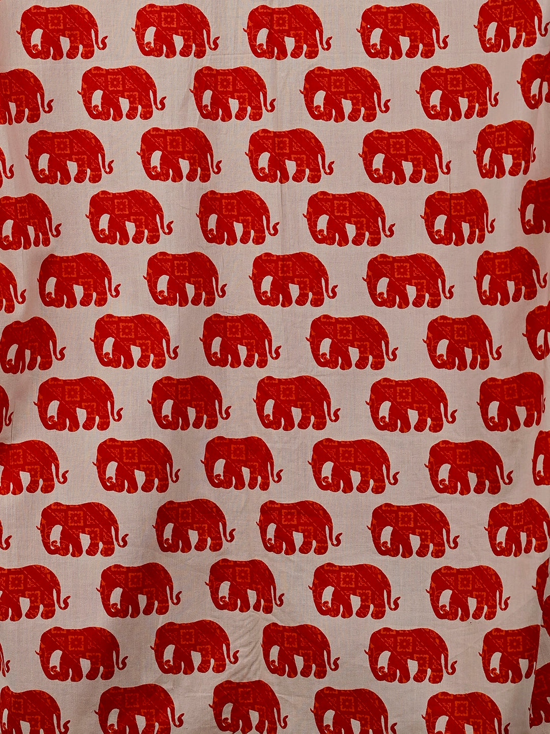 cream red elephant full-sleeves shirt