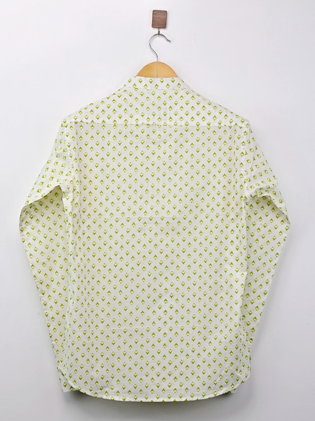 white yellow motif short kurta