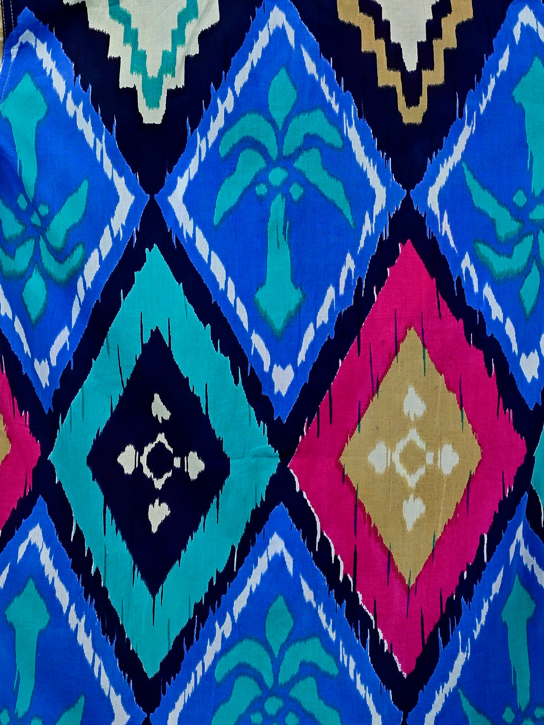 Blue Tree Block Printed Half Sleeves Shirt