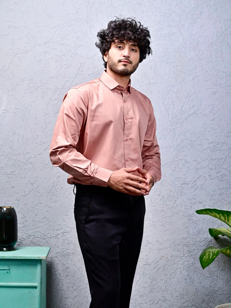 Shallot Pink Elite Satin Shirt