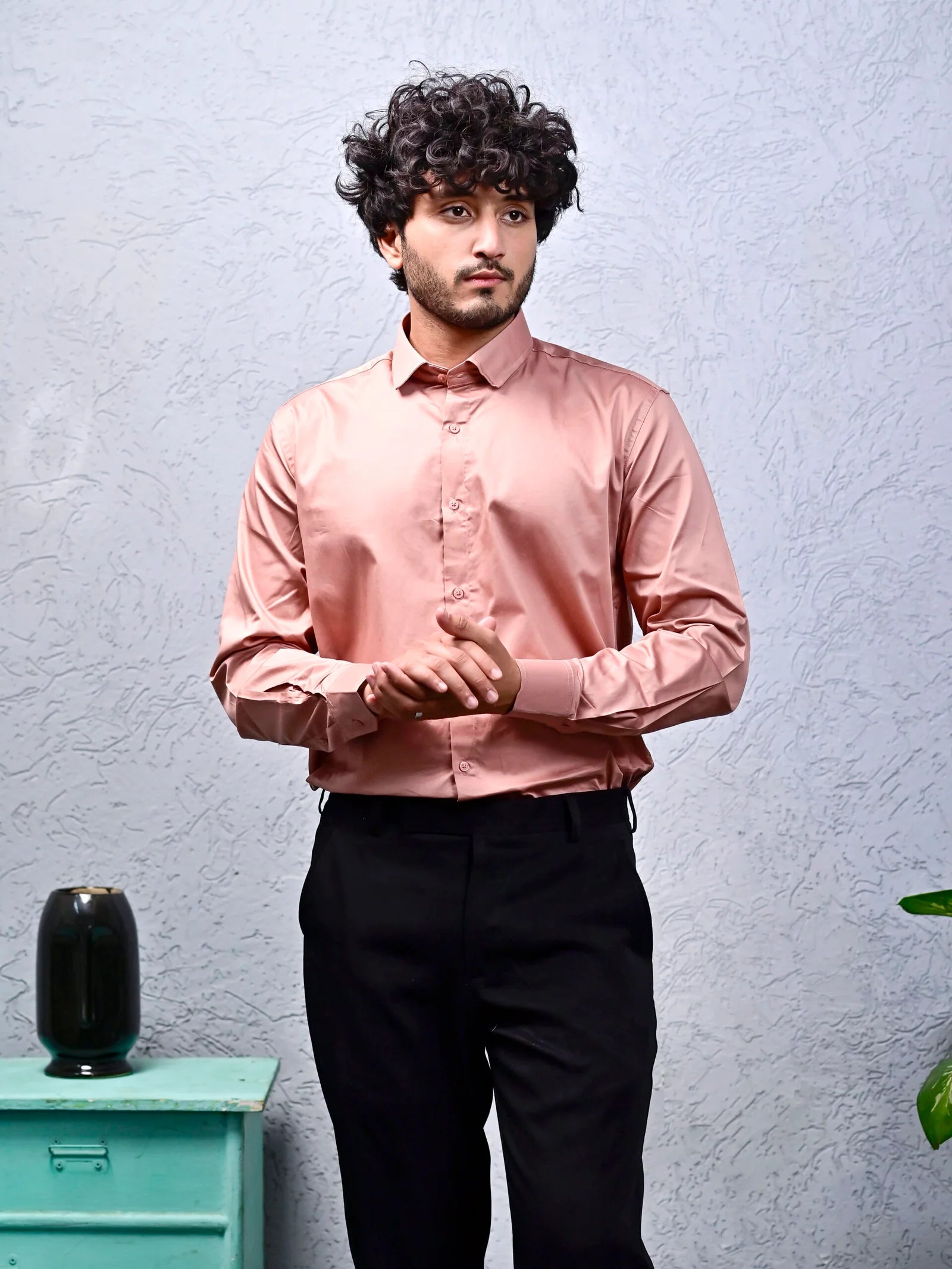 Shallot Pink Elite Satin Shirt