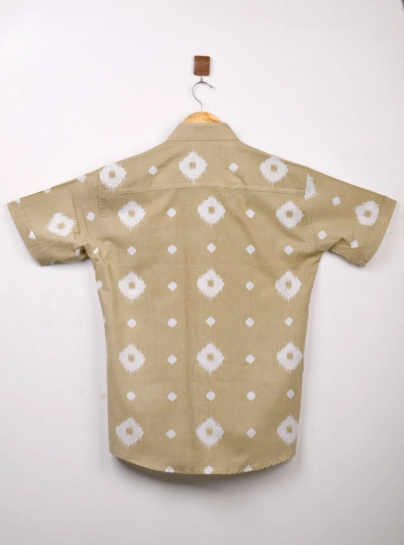 Desert Ikat Half Sleeves Shirt