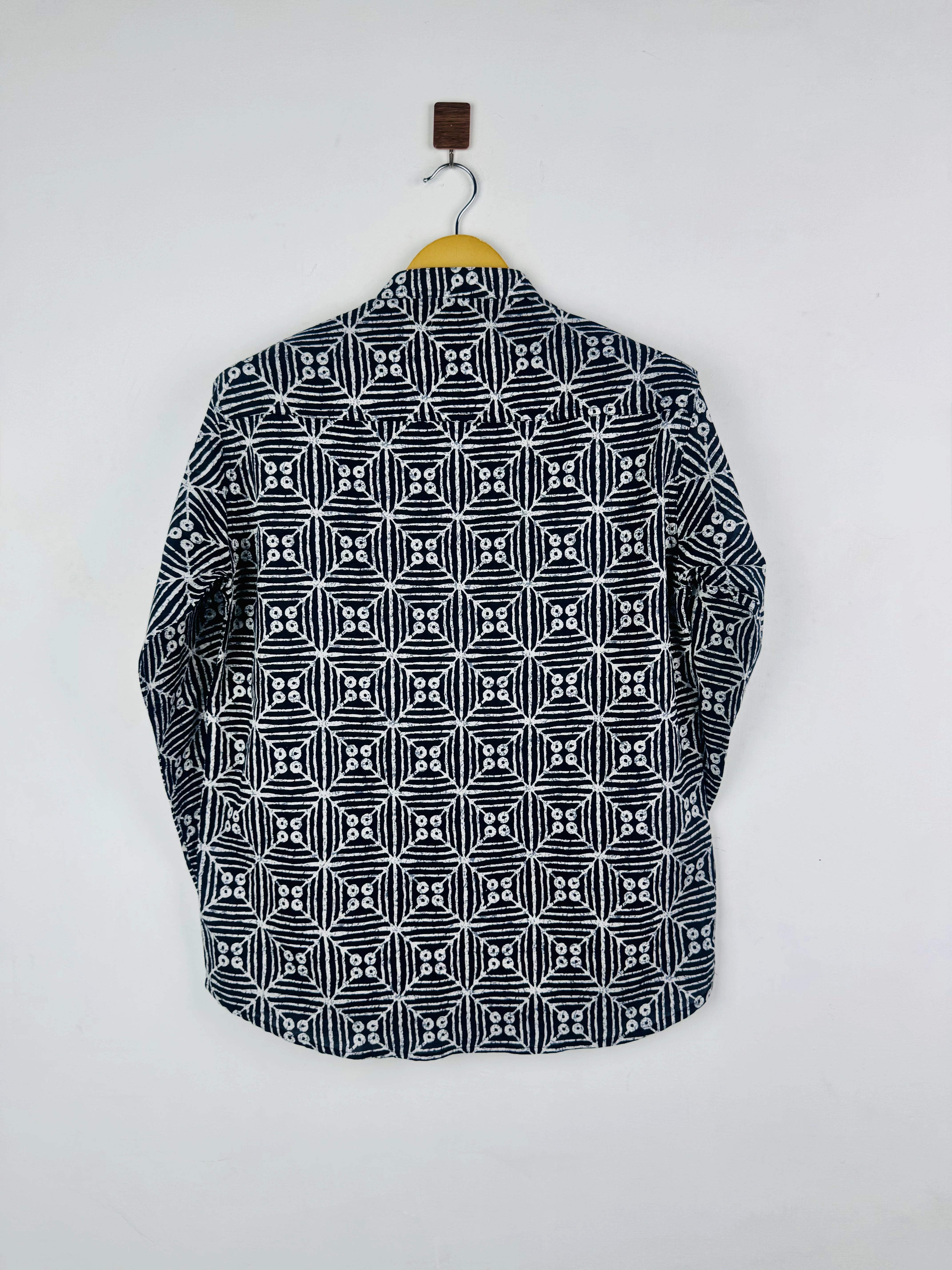 Black Matrix Printed Short Kurta
