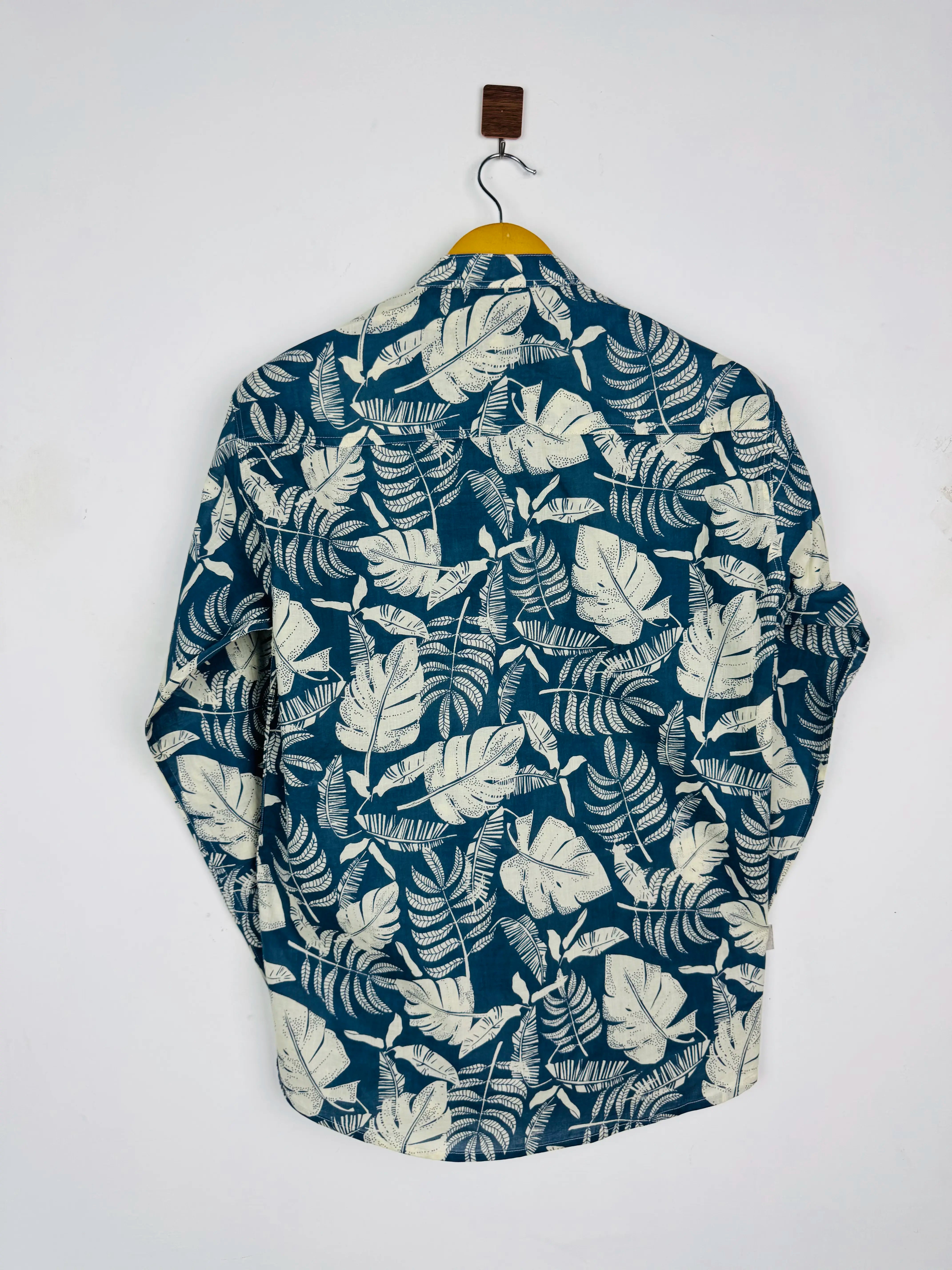 Blue Tropic Printed Short Kurta