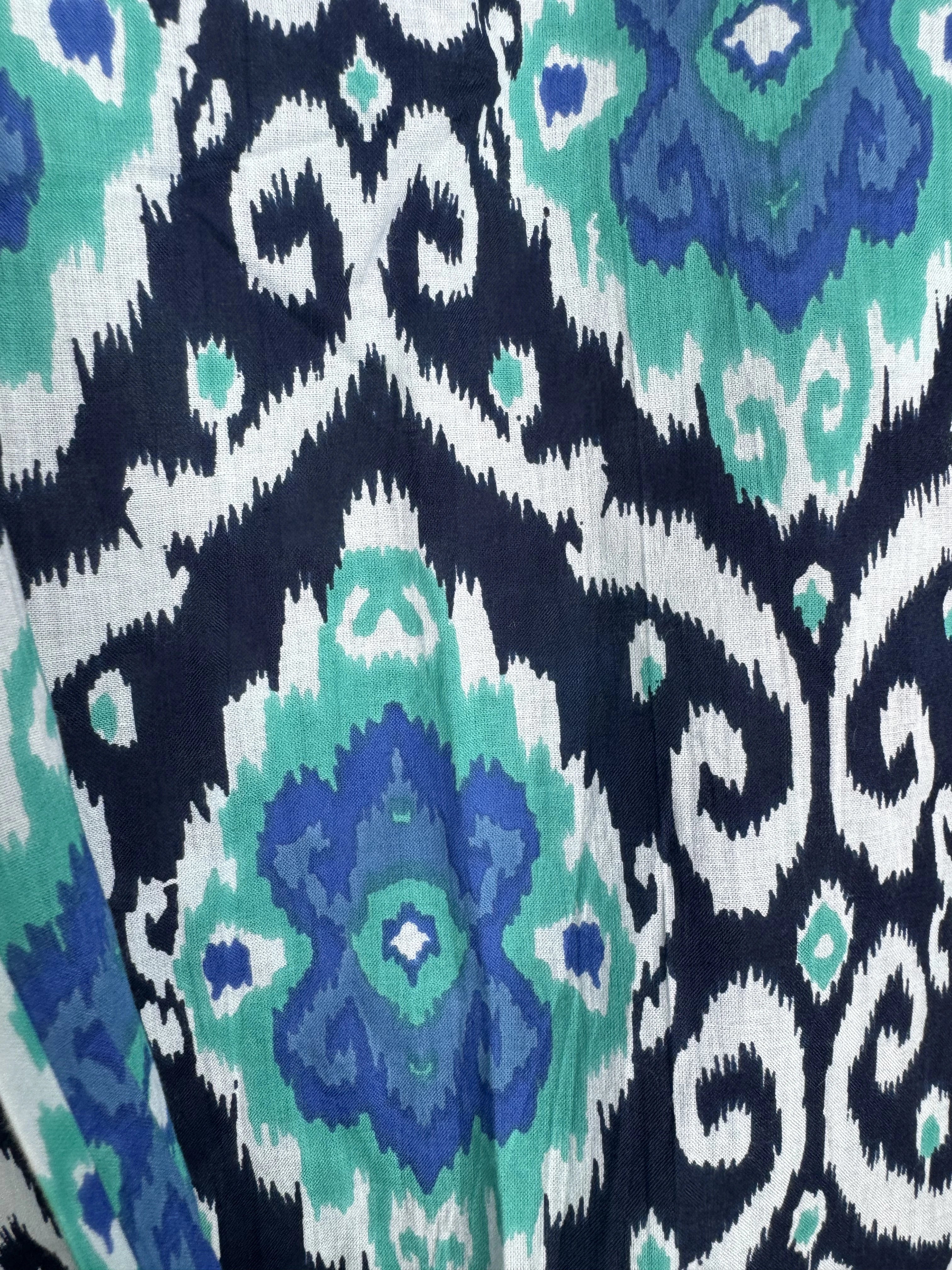 Azure Ikat Full Sleeves Shirt