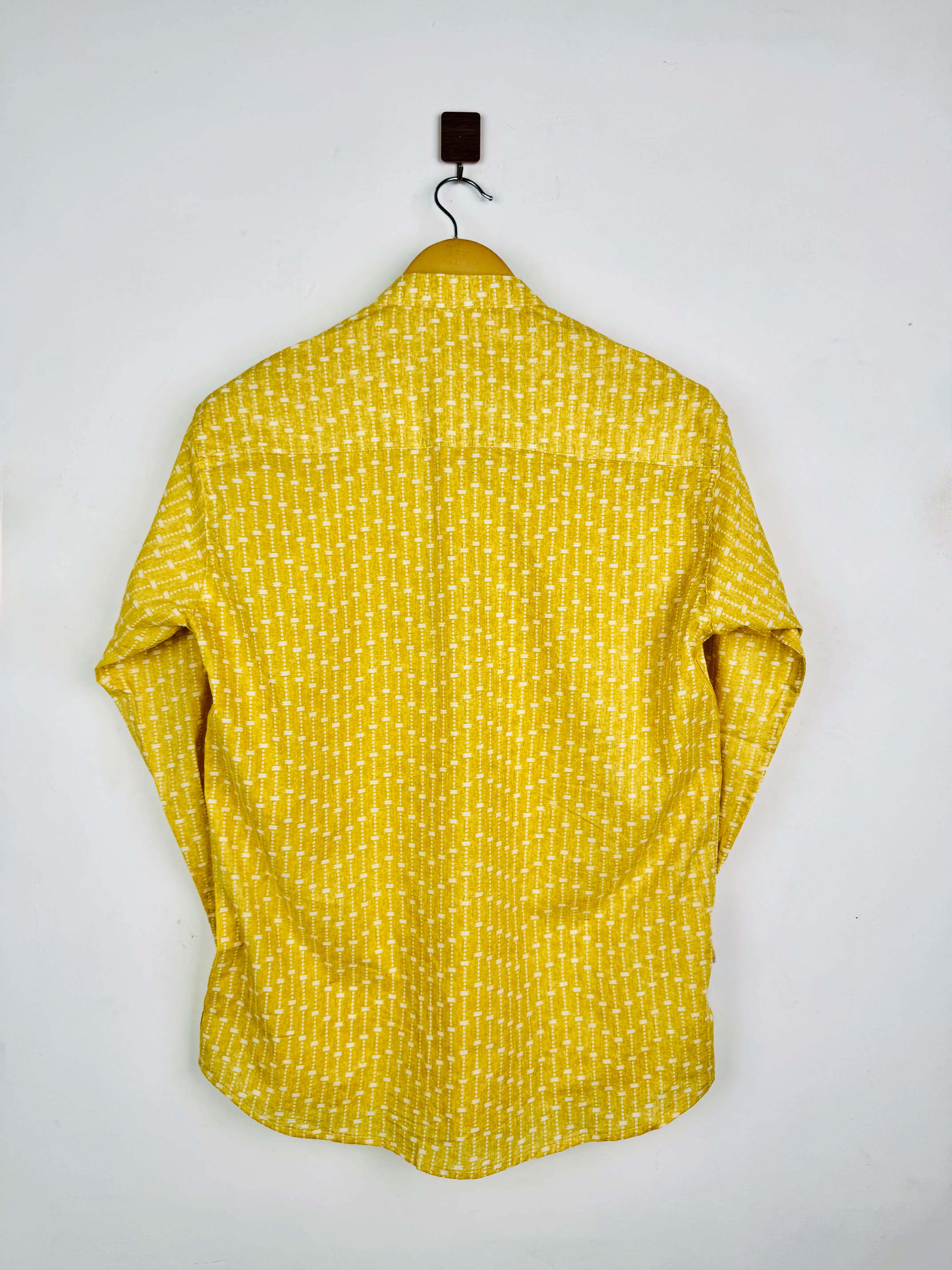 Yellow Pops Lining Short Kurta