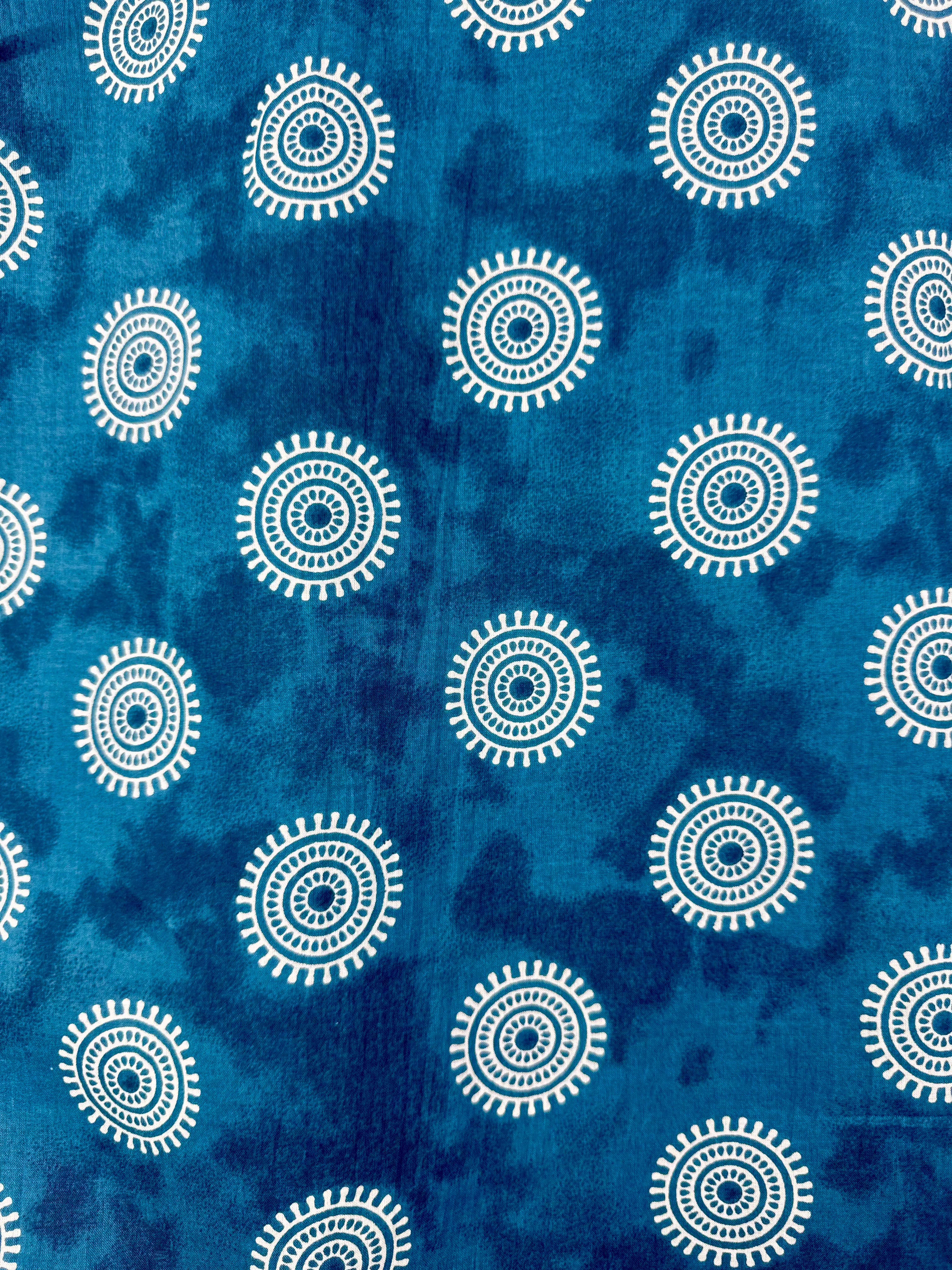 Teal Orbit short kurta