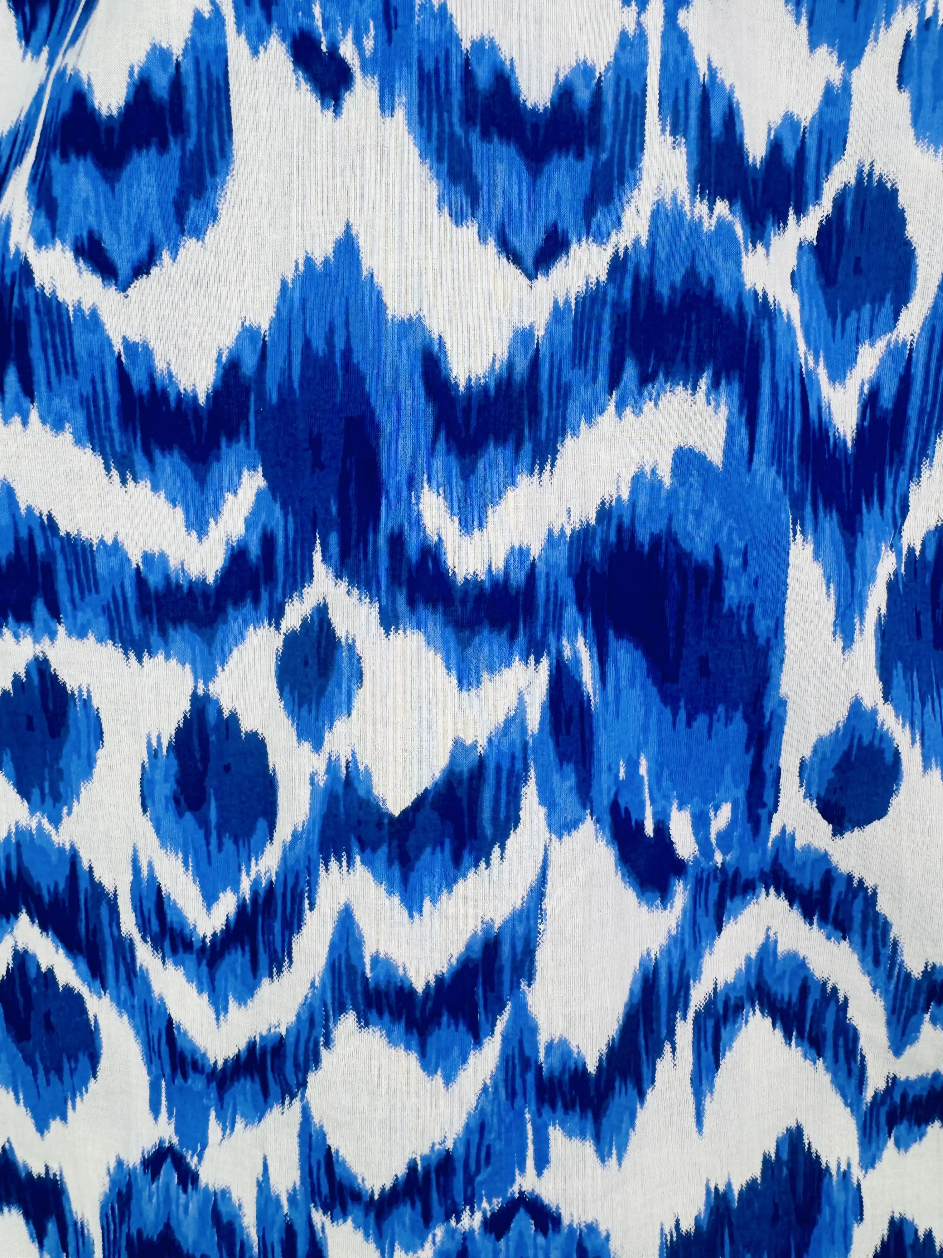 ocean ikat Half Sleeves Shirt