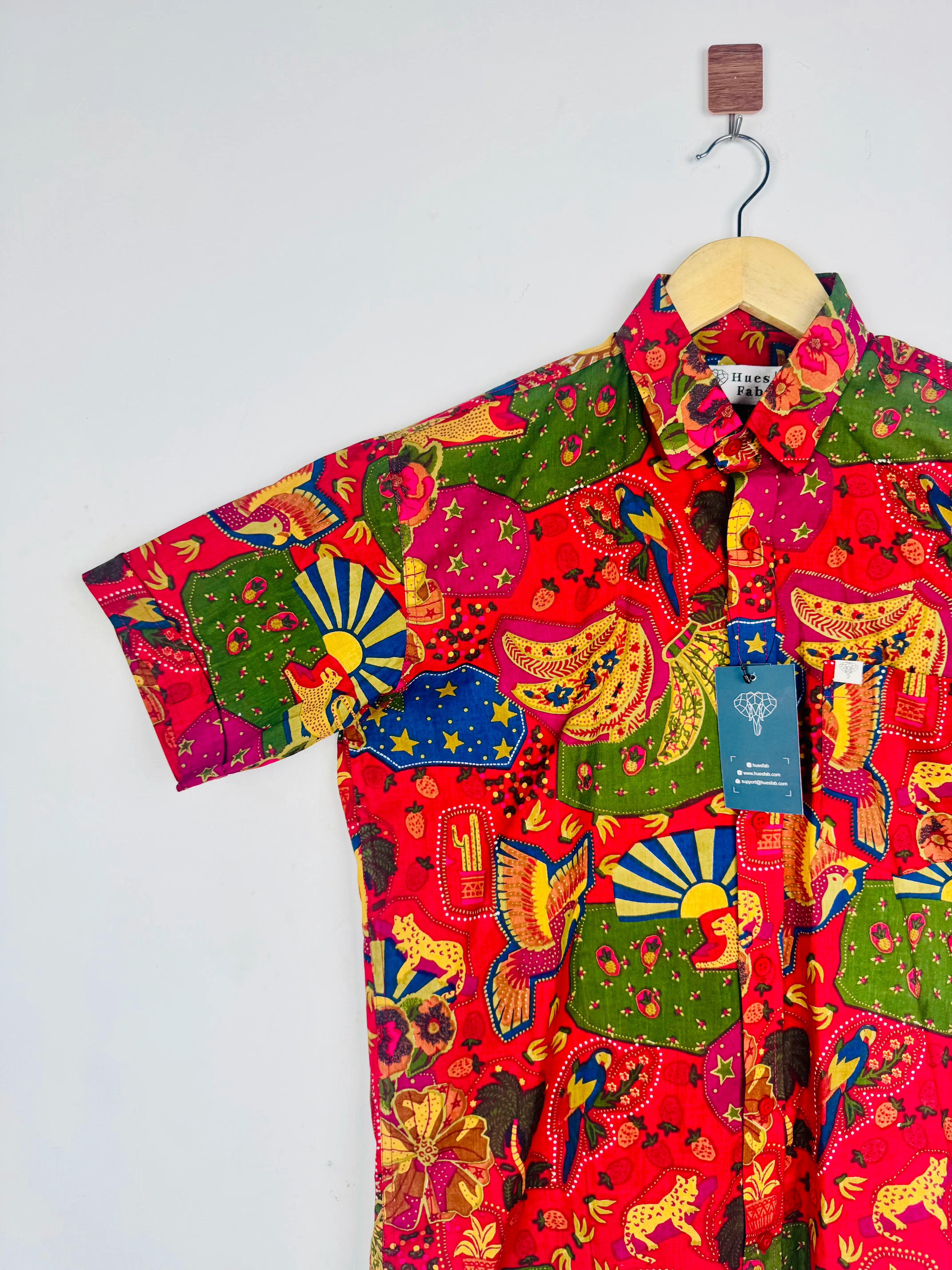 Jungle Print Half Sleeves Shirt