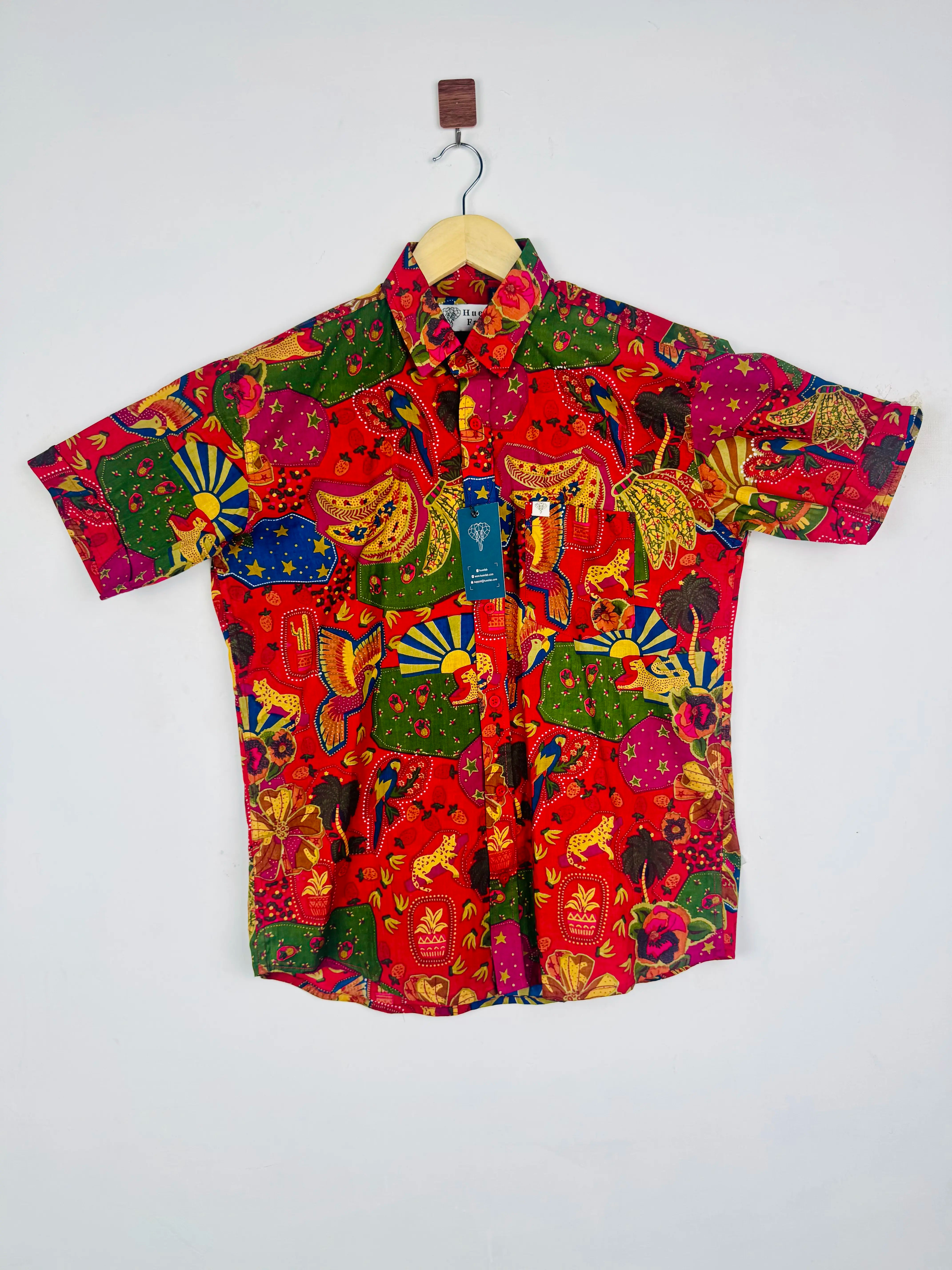 Jungle Print Half Sleeves Shirt