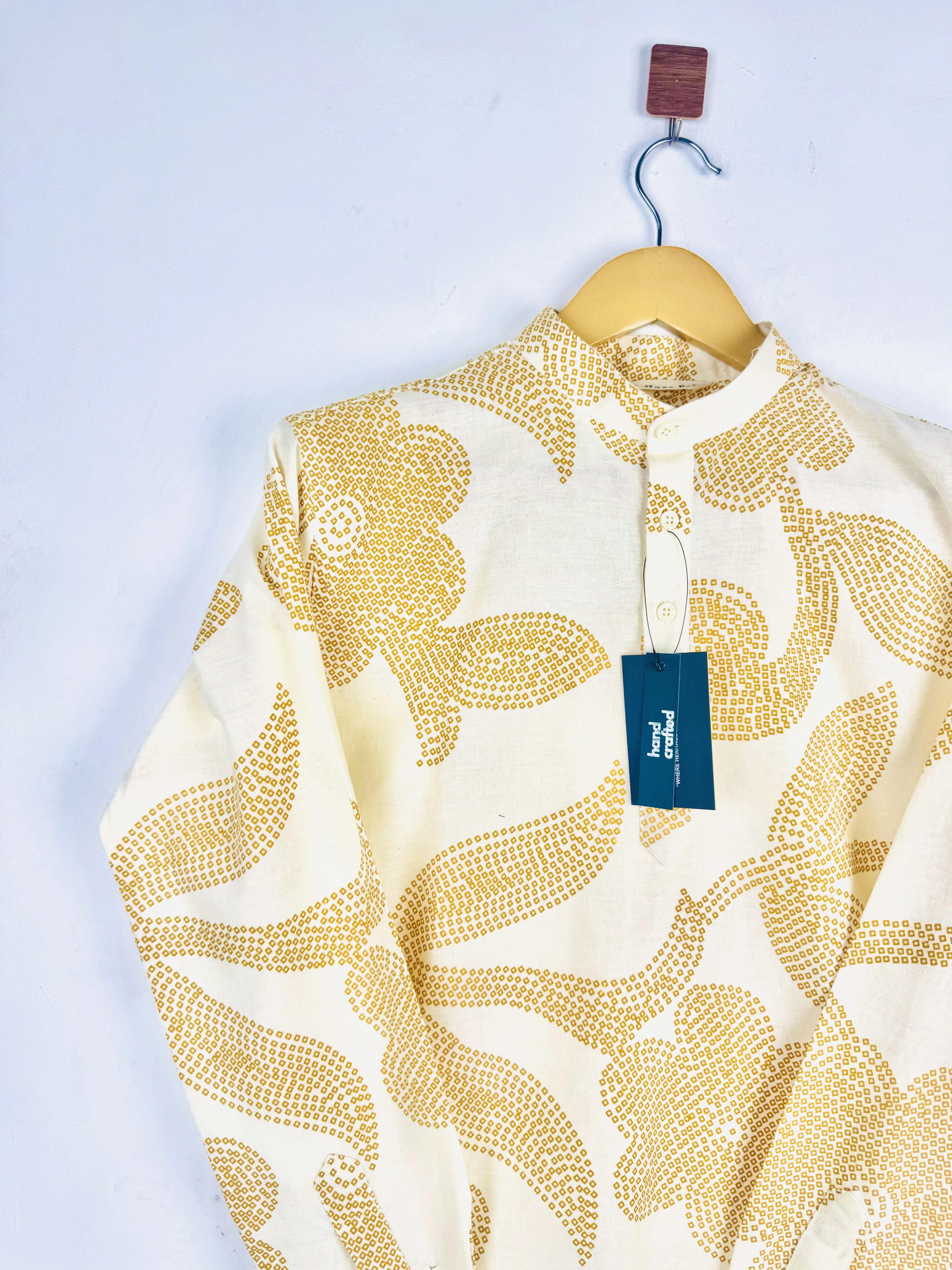 Mustard Leaf Cotton short kurta