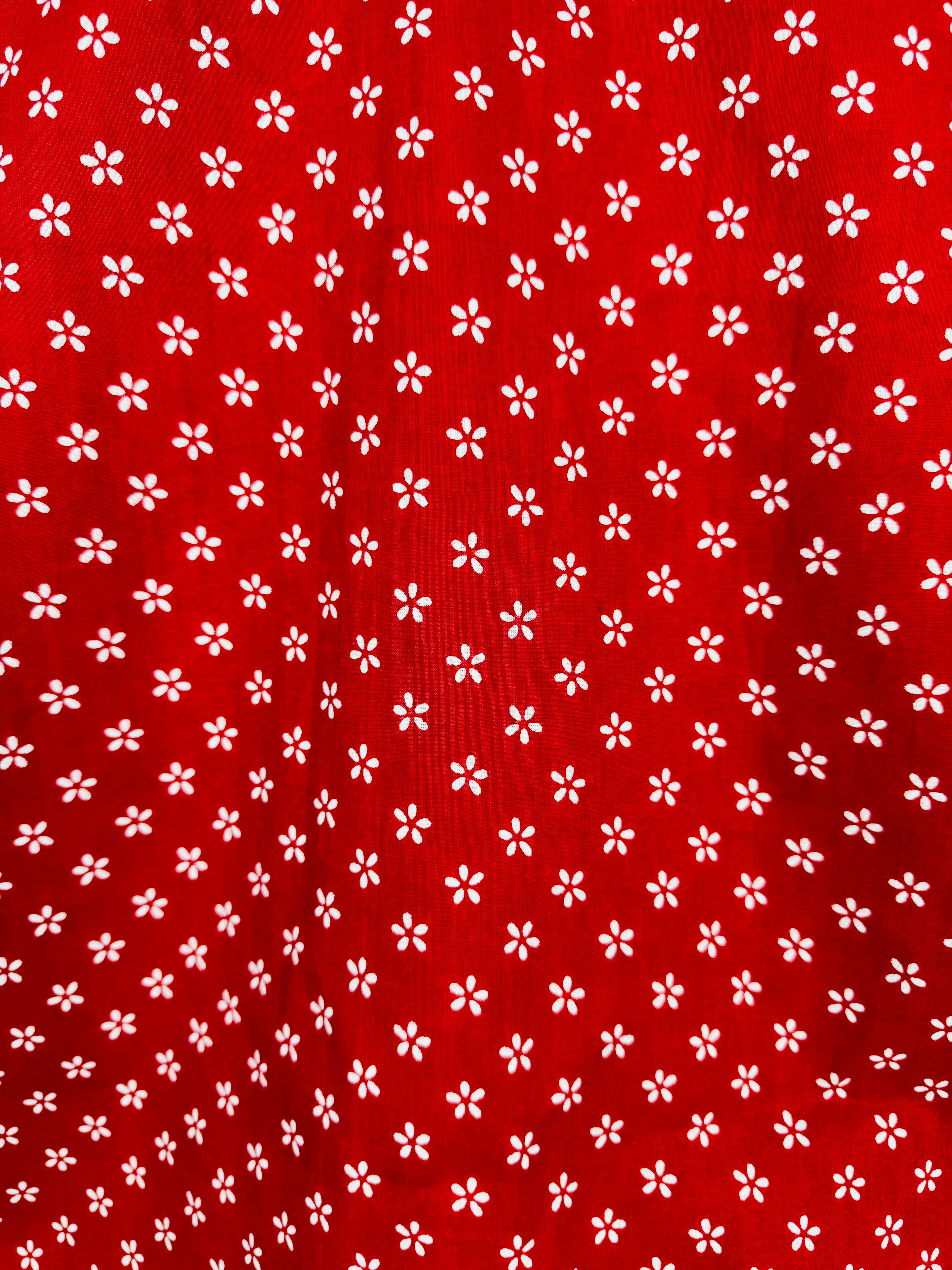 Red Dabu Printed Half Sleeves Shirt