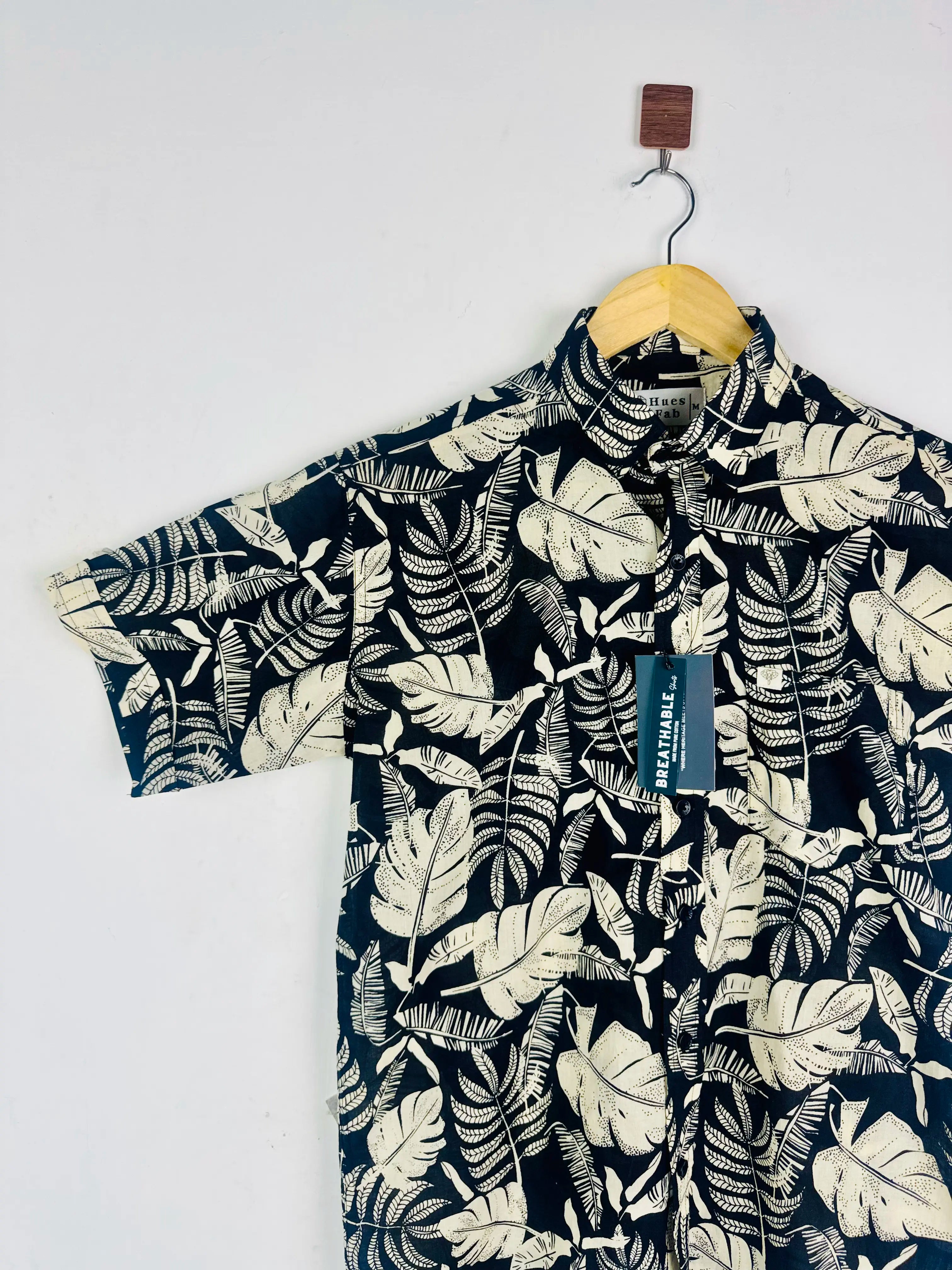 Black Tropic Half Sleeves Shirt