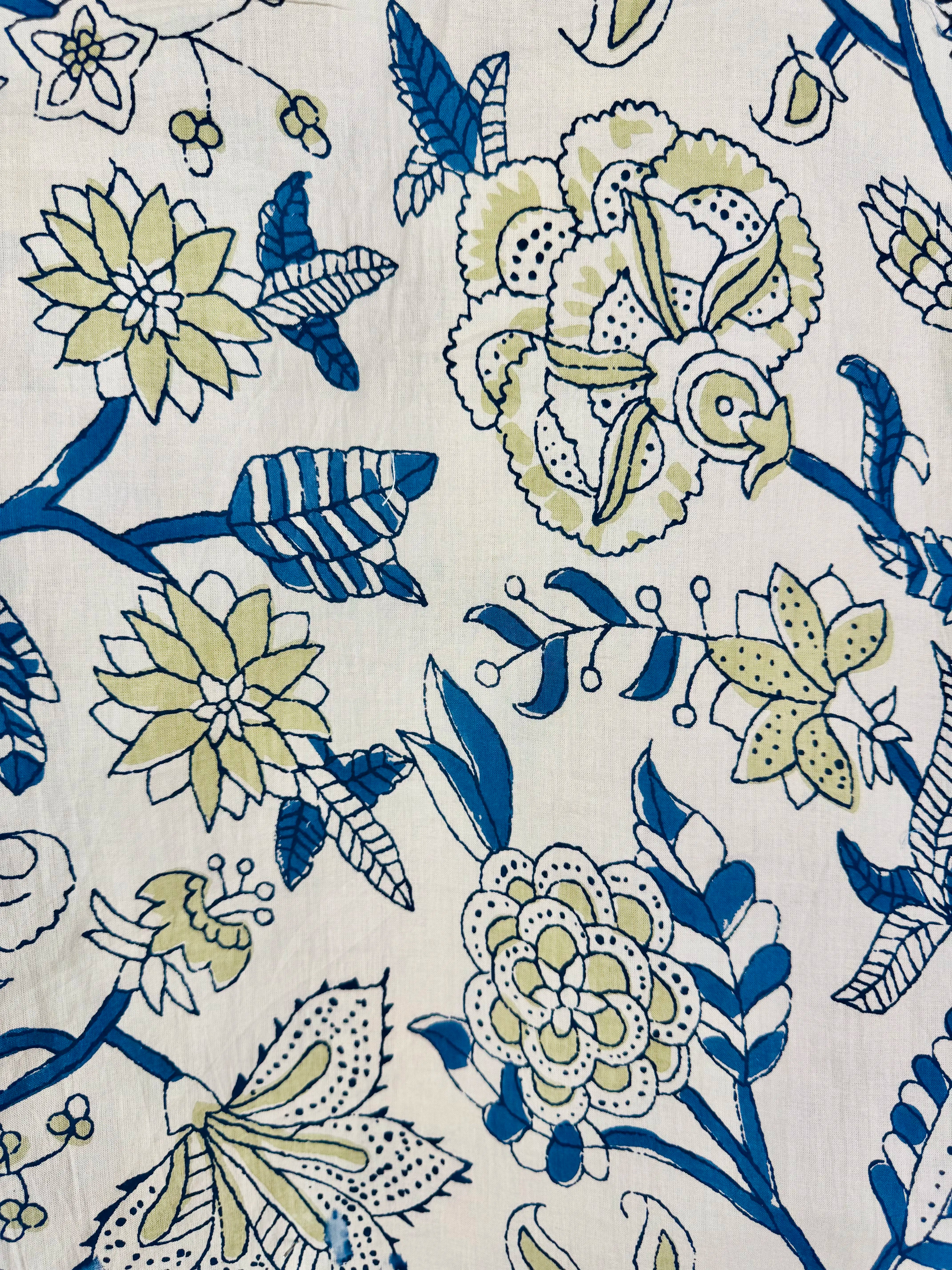 Vintage Flora Printed Short Kurta