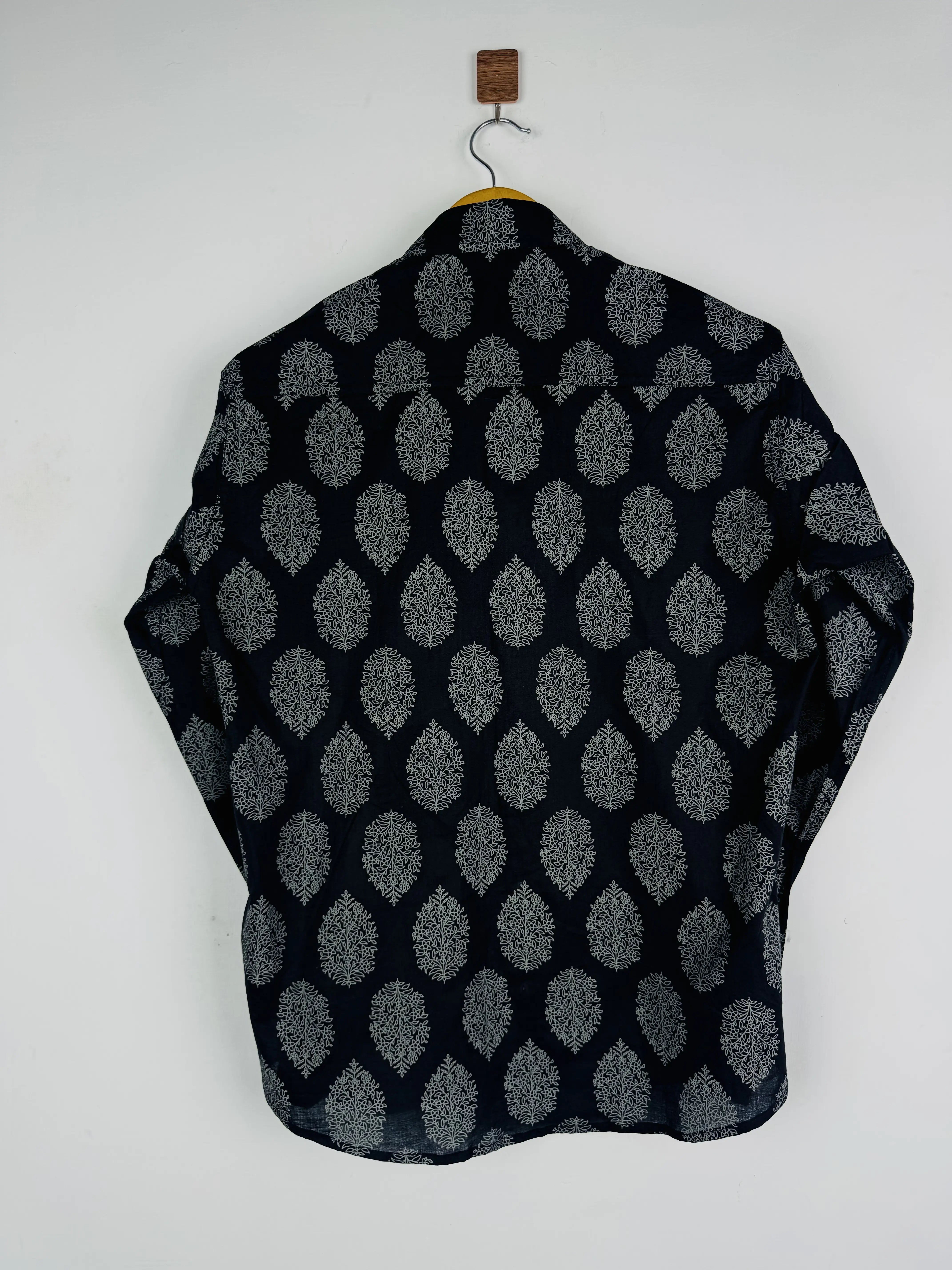 Shadow Motif Full Sleeves Shirt