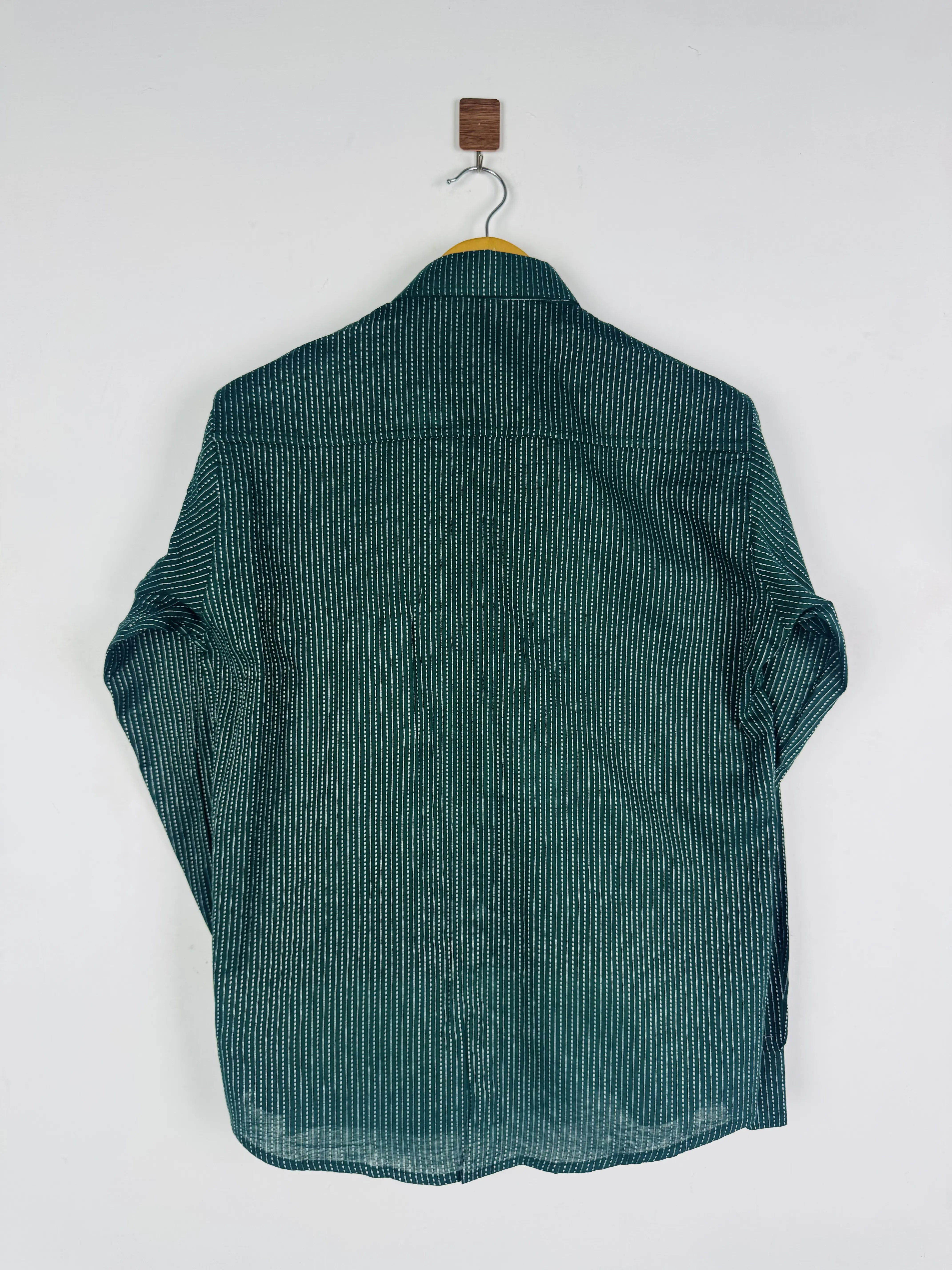 Olive kantha Full Sleeves Shirt