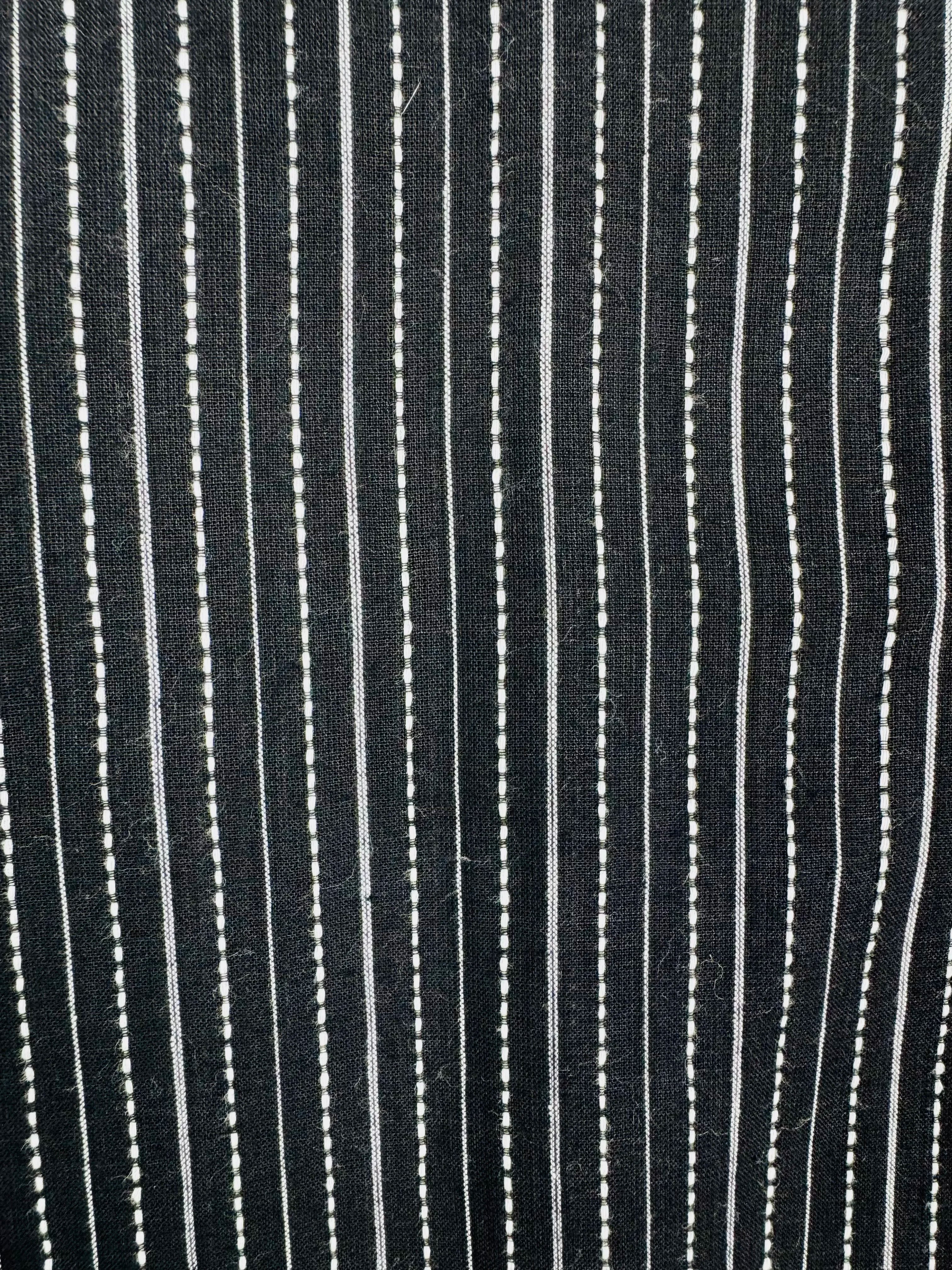Black Kantha Short Kurta