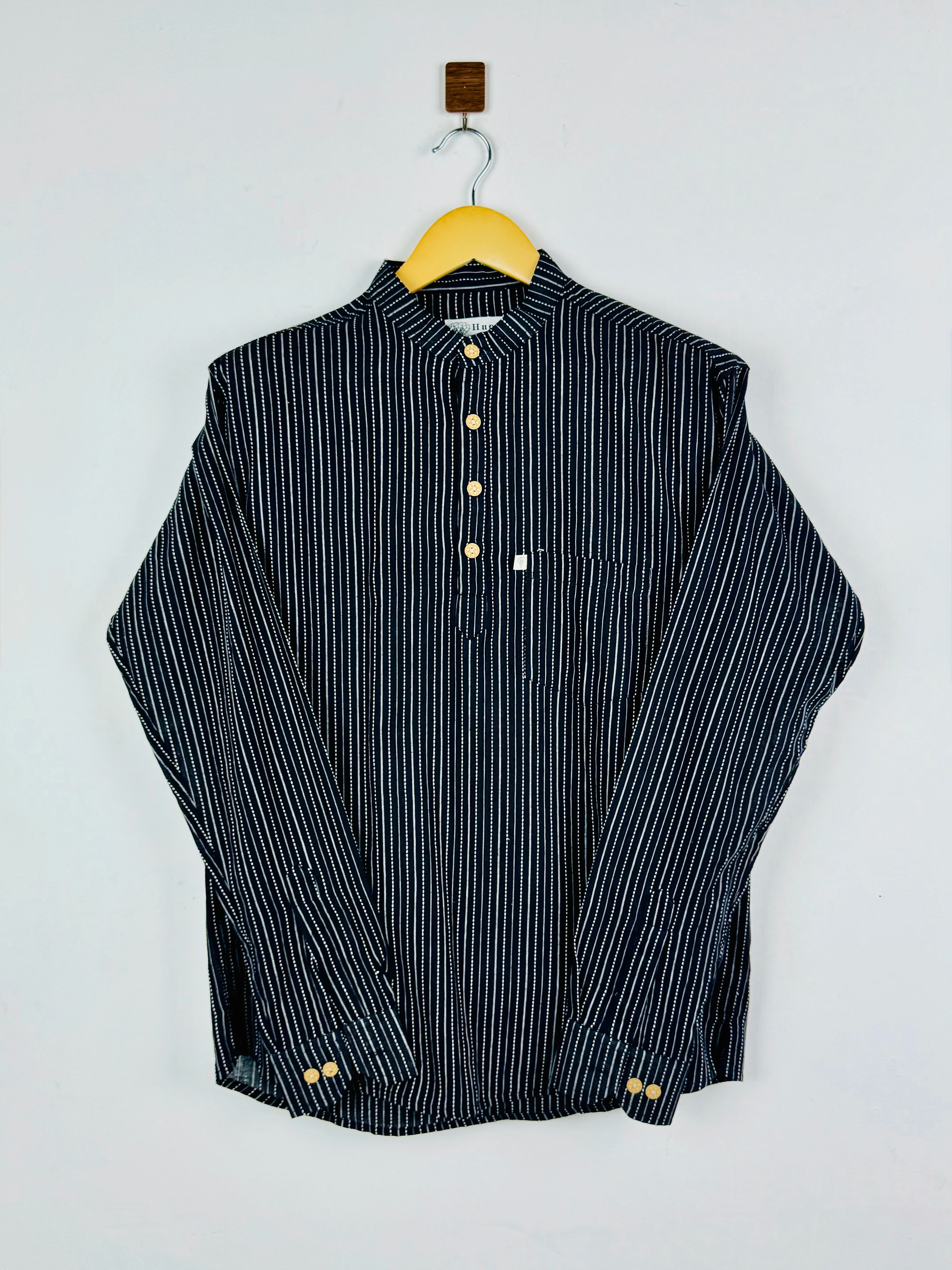 Black Kantha Short Kurta