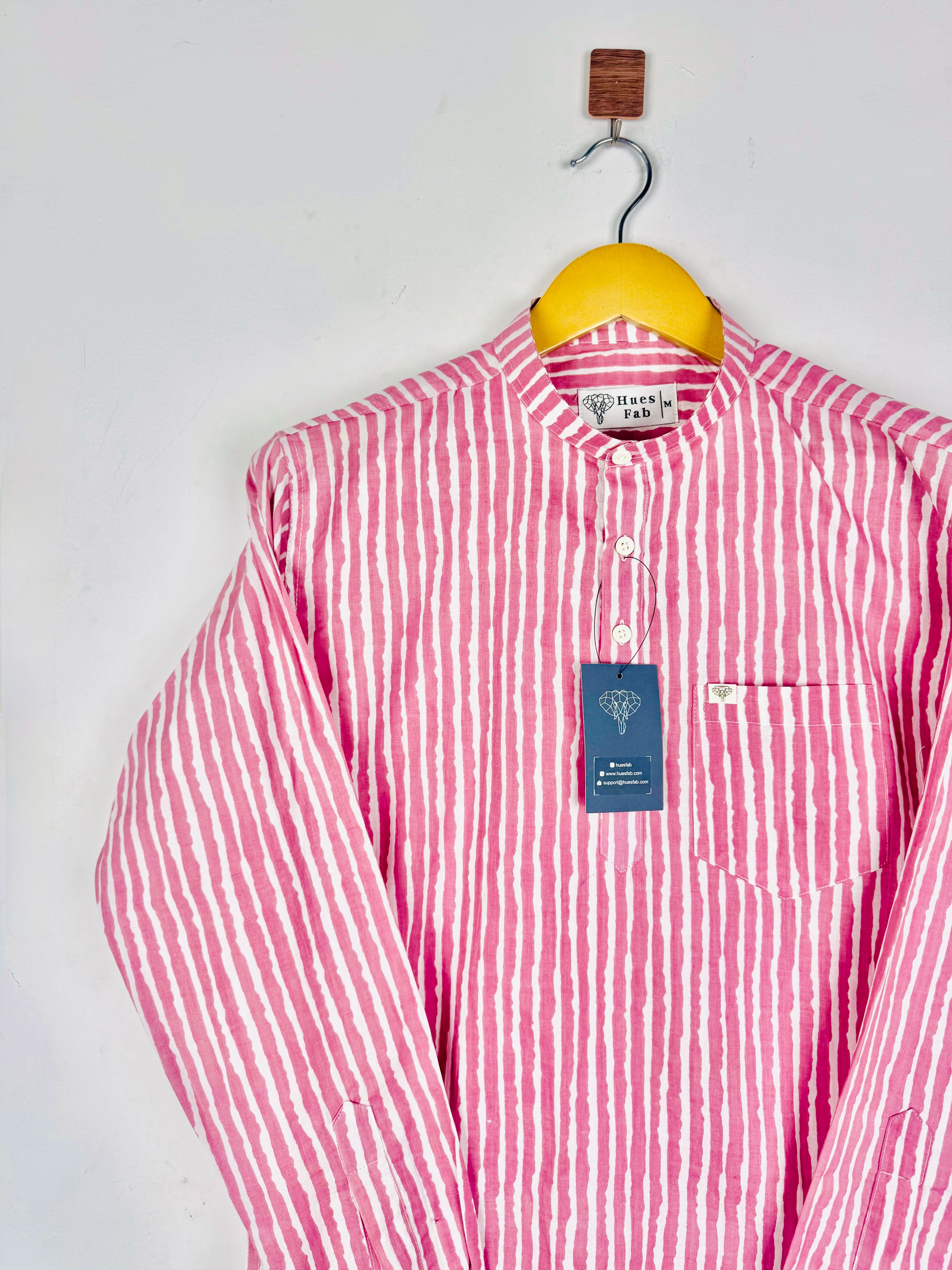 Coral Lining Printed Short Kurta