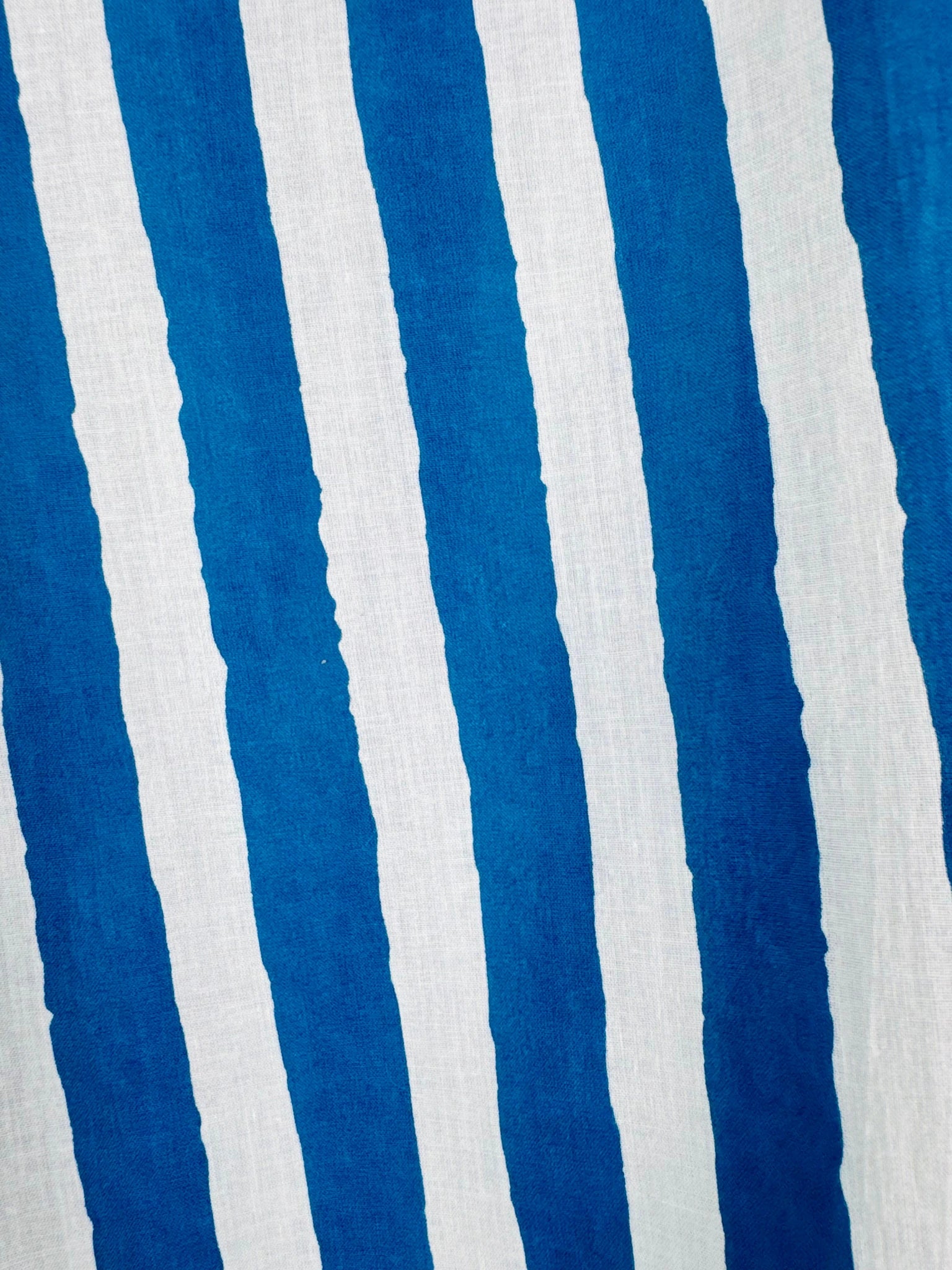 Blue-White stripes Full Sleeves Shirt