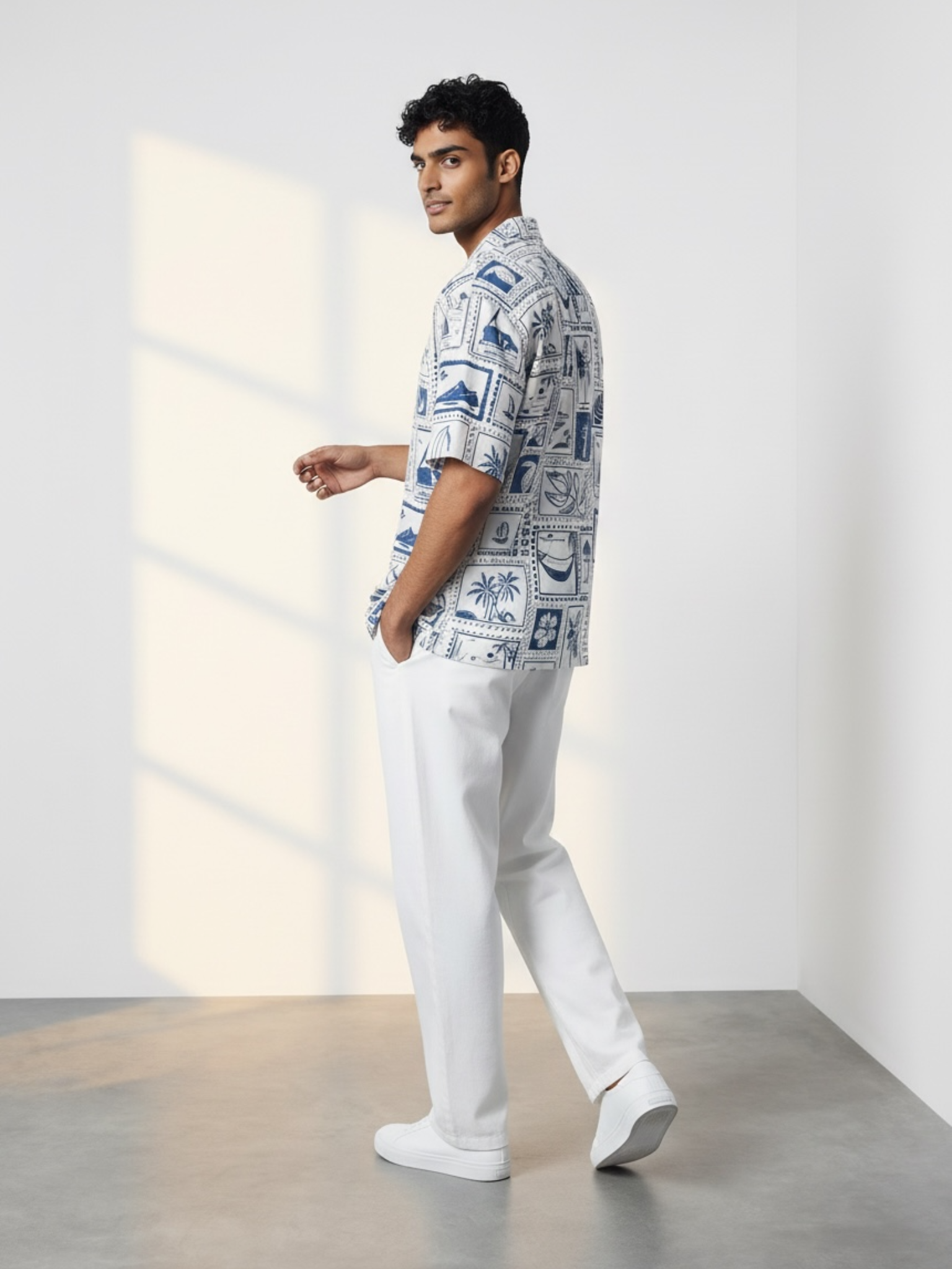 Coastal Postcards Cuban Collar Resort Shirt