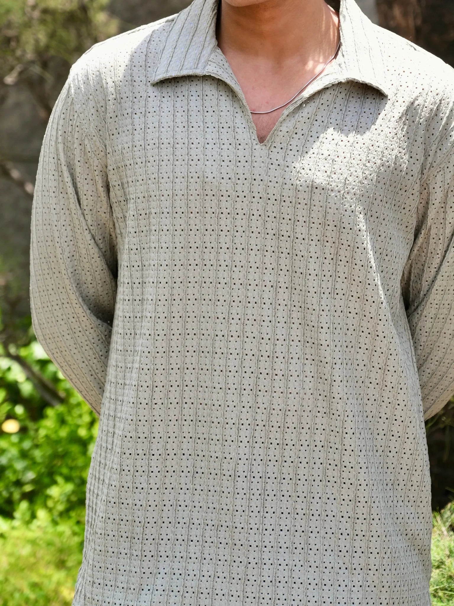 Mint Green Knit Pullover Shirt