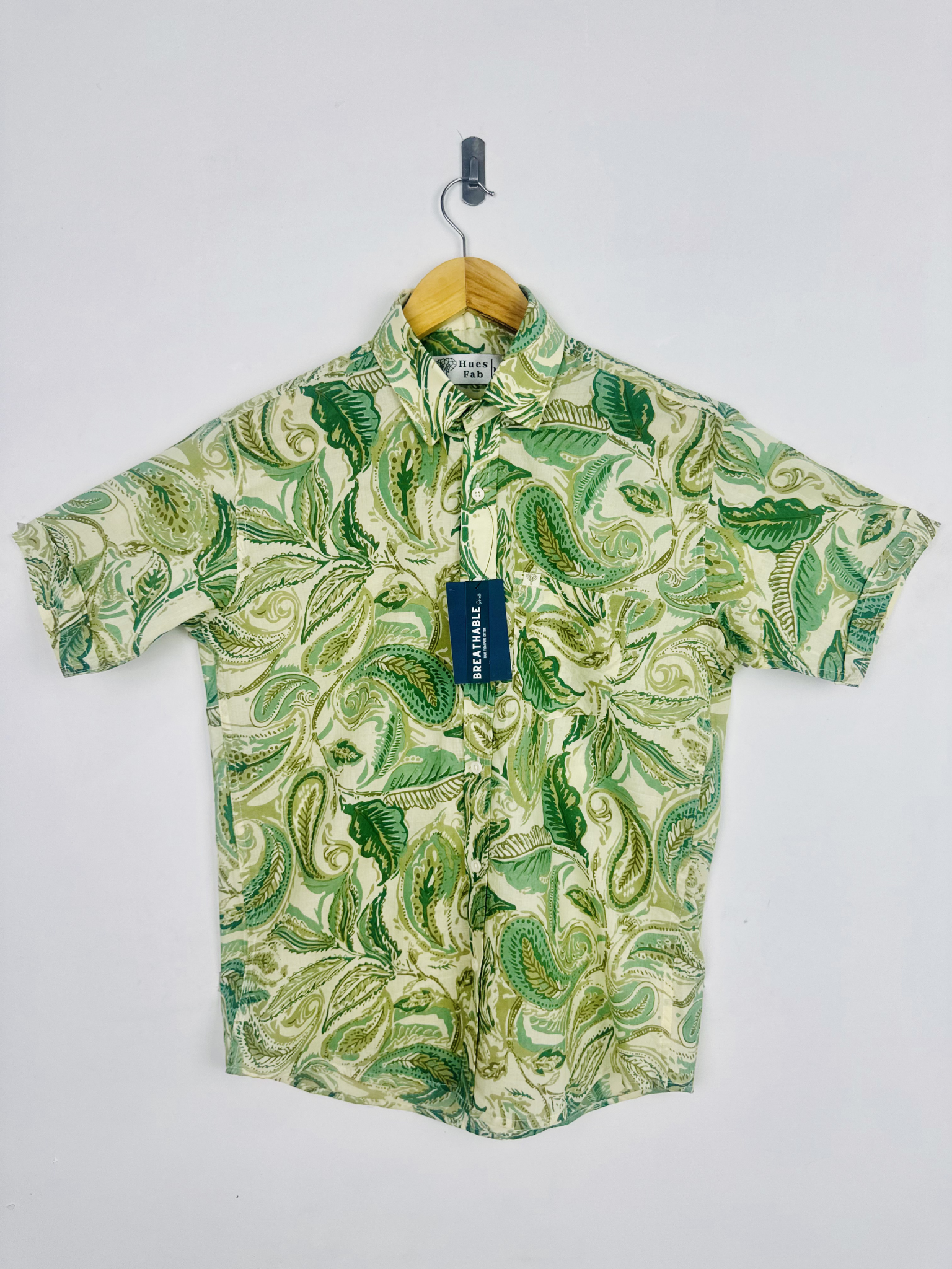 Minty Garden Half Sleeves Shirt