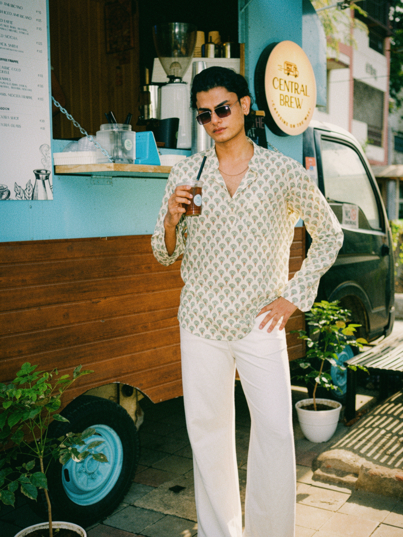 Off White Orchard short kurta